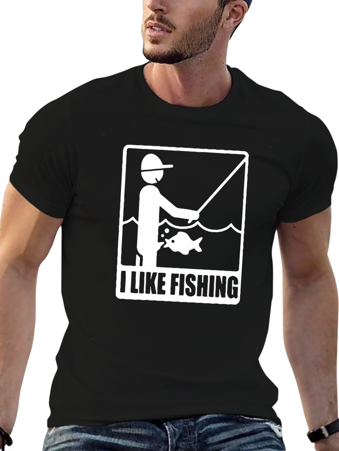 I Like Fishing Graphic Tee - Fisherman Gift