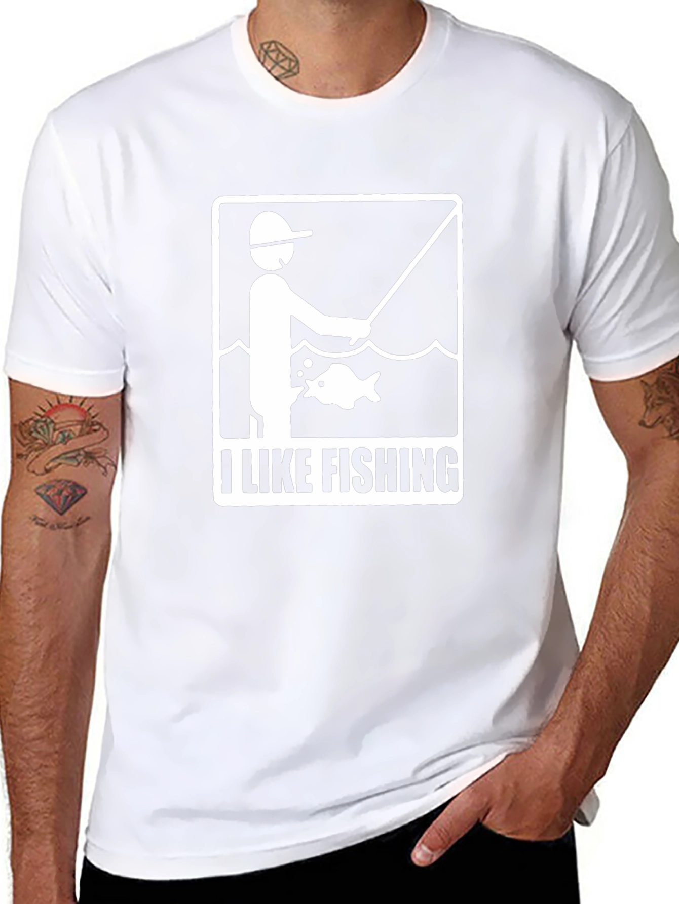 I Like Fishing Graphic Tee - Fisherman Gift