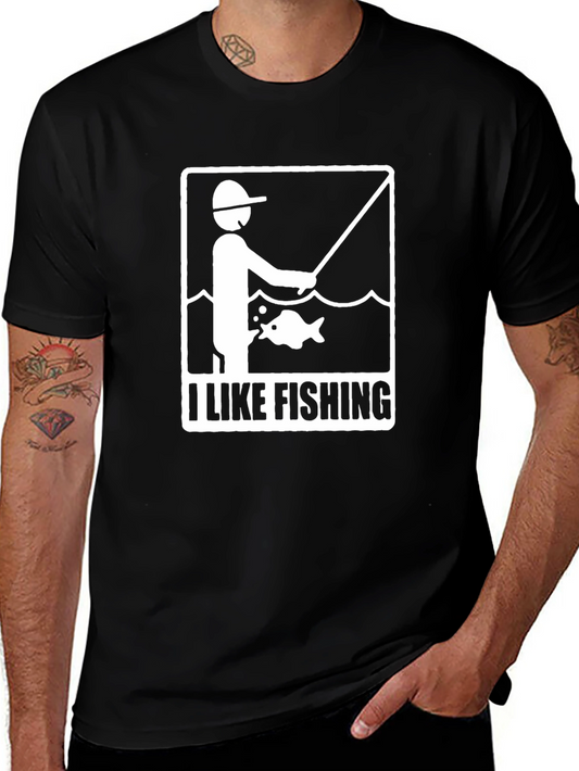 I Like Fishing Graphic Tee - Fisherman Gift