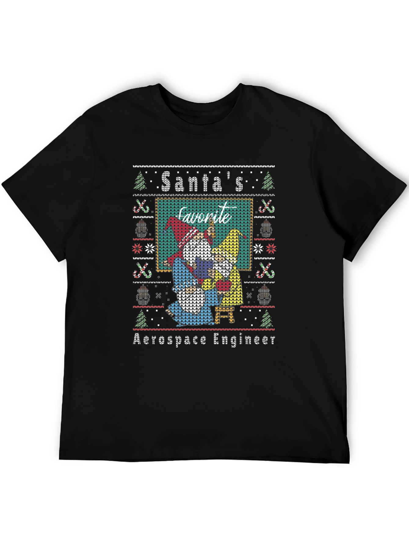 Santas Favorite Aerospace Engineer Ugly Christmas T-Shirt
