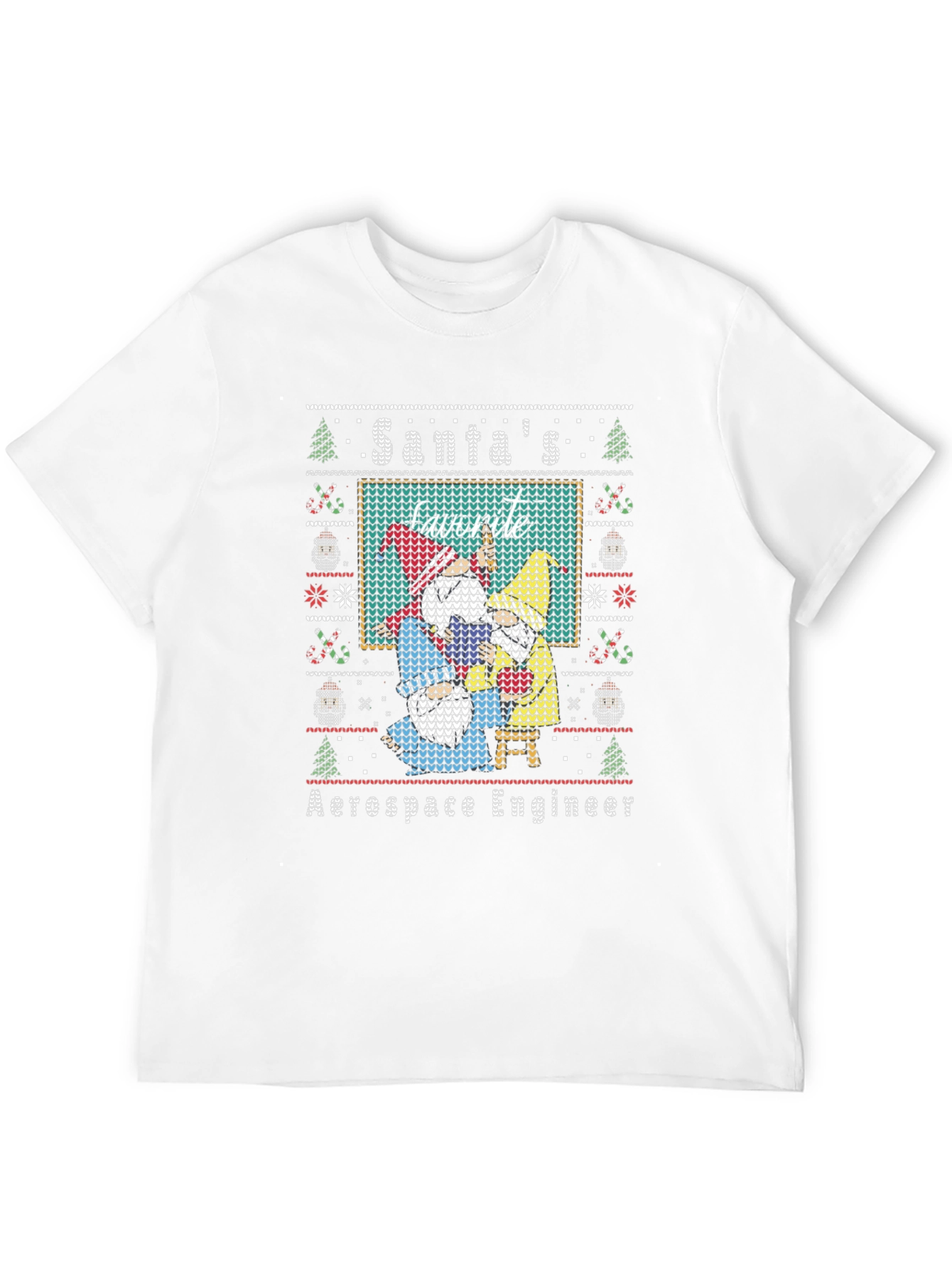 Santas Favorite Aerospace Engineer Ugly Christmas T-Shirt
