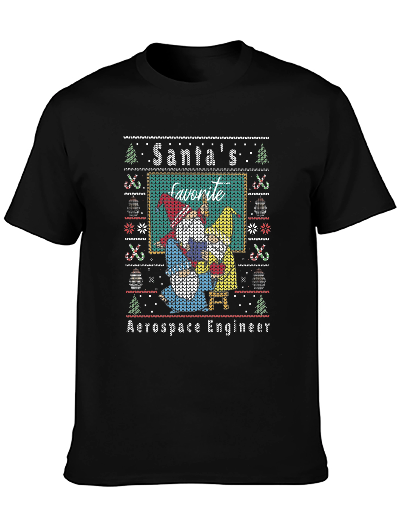 Santas Favorite Aerospace Engineer Ugly Christmas T-Shirt