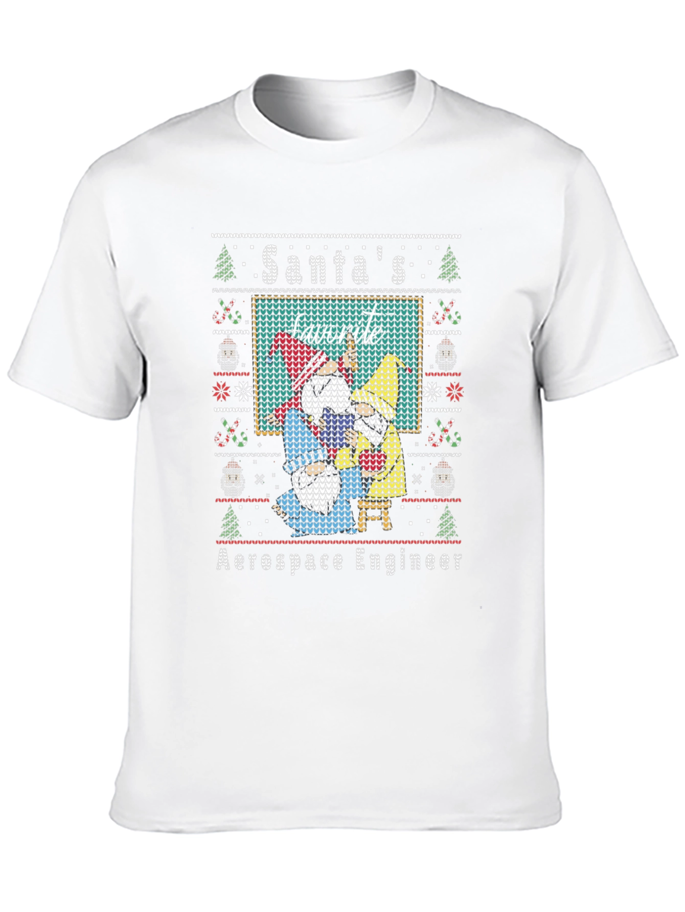 Santas Favorite Aerospace Engineer Ugly Christmas T-Shirt