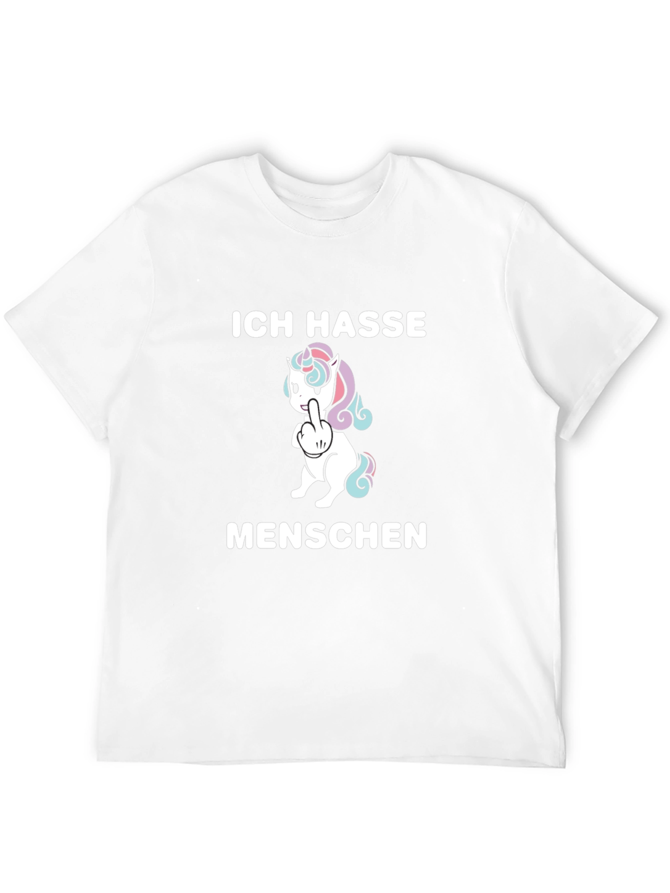 Ich Hasse Menschen Unicorn Graphic T-Shirt