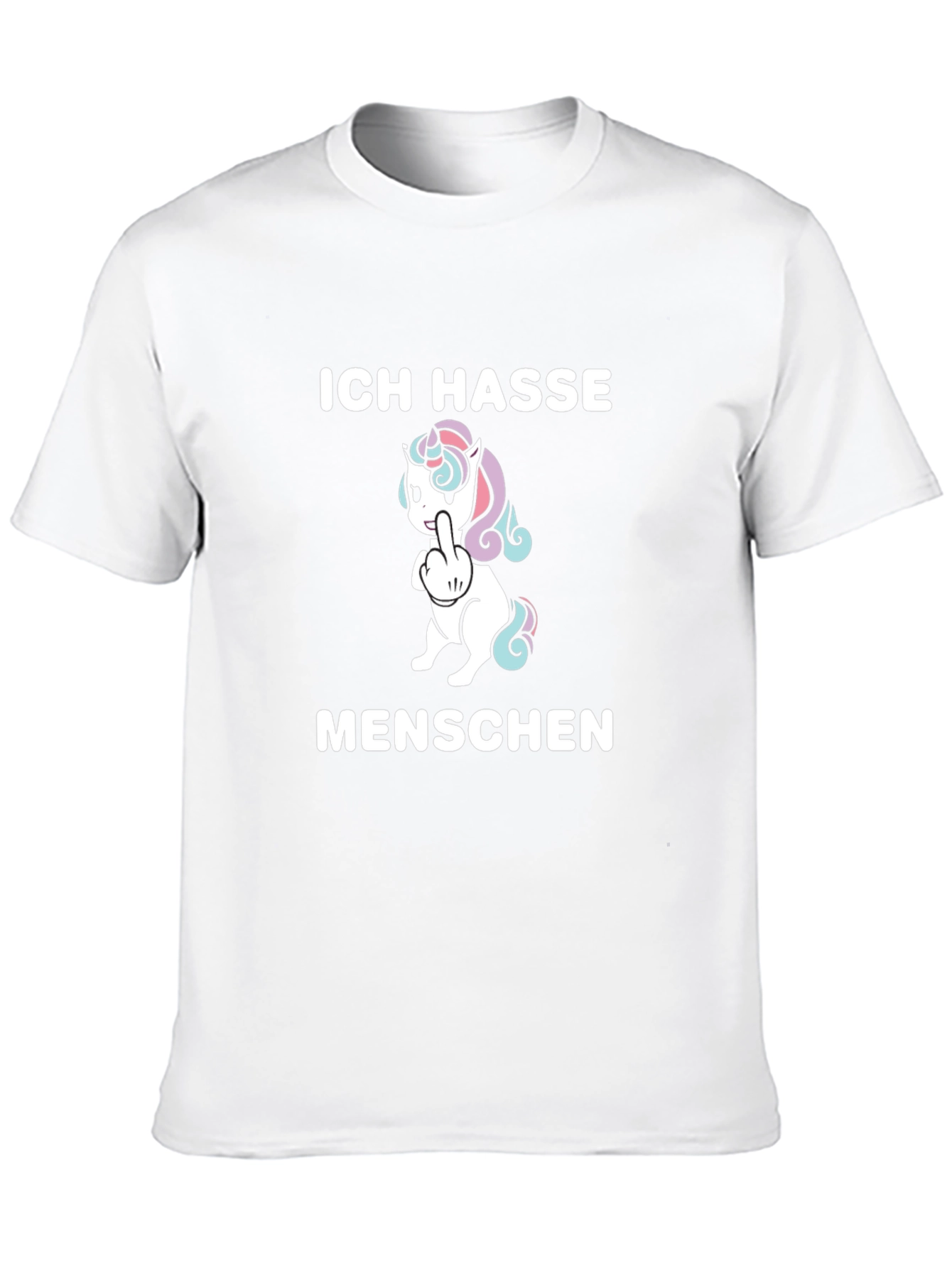 Ich Hasse Menschen Unicorn Graphic T-Shirt