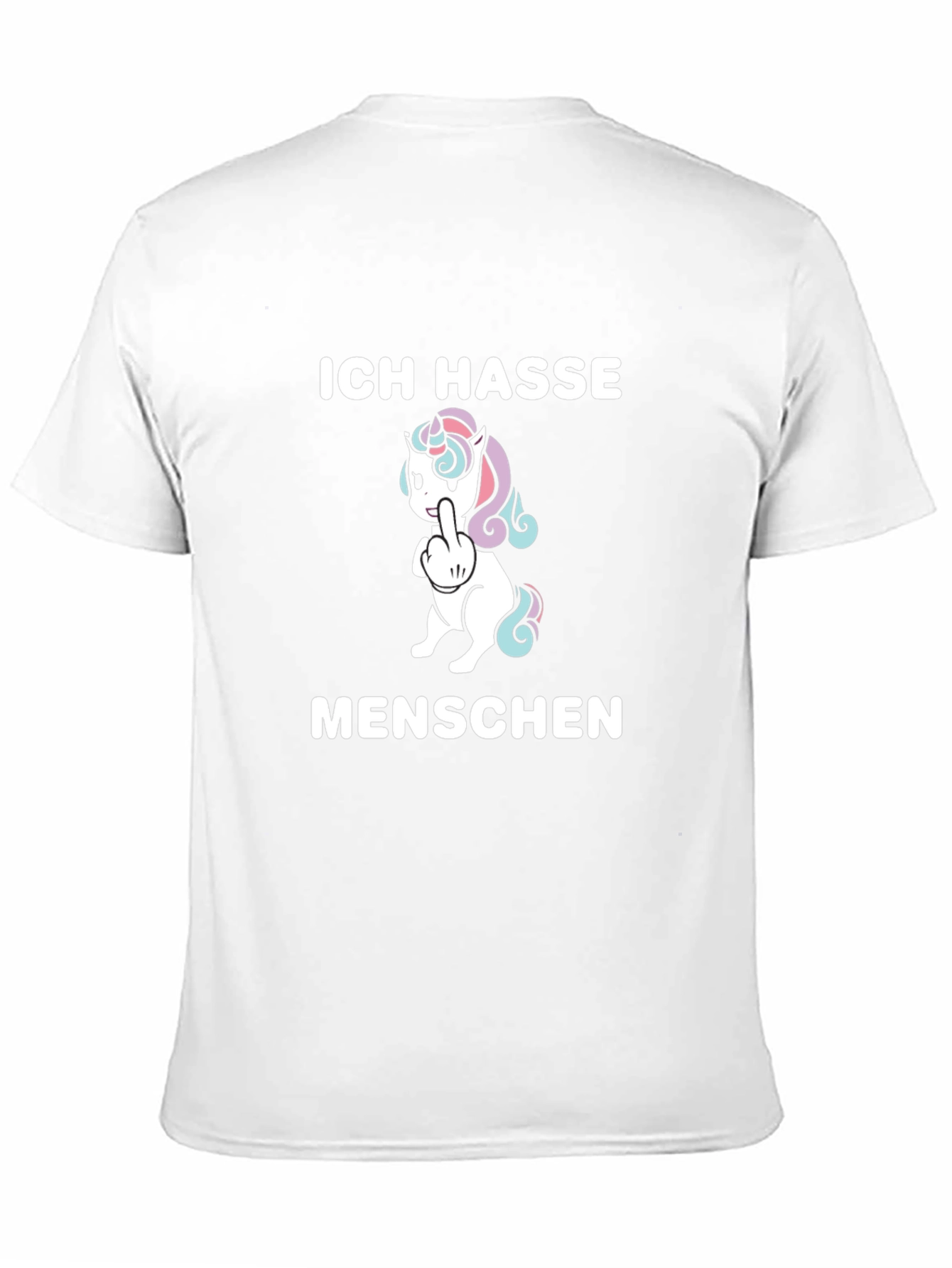Ich Hasse Menschen Unicorn Graphic T-Shirt