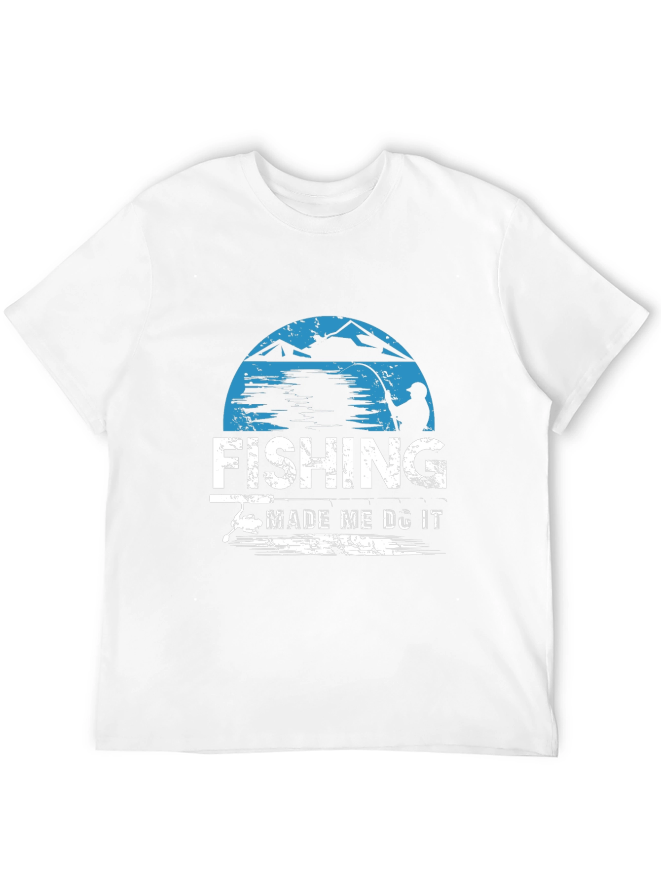 Fishing Made Me Do It Graphic T-Shirt