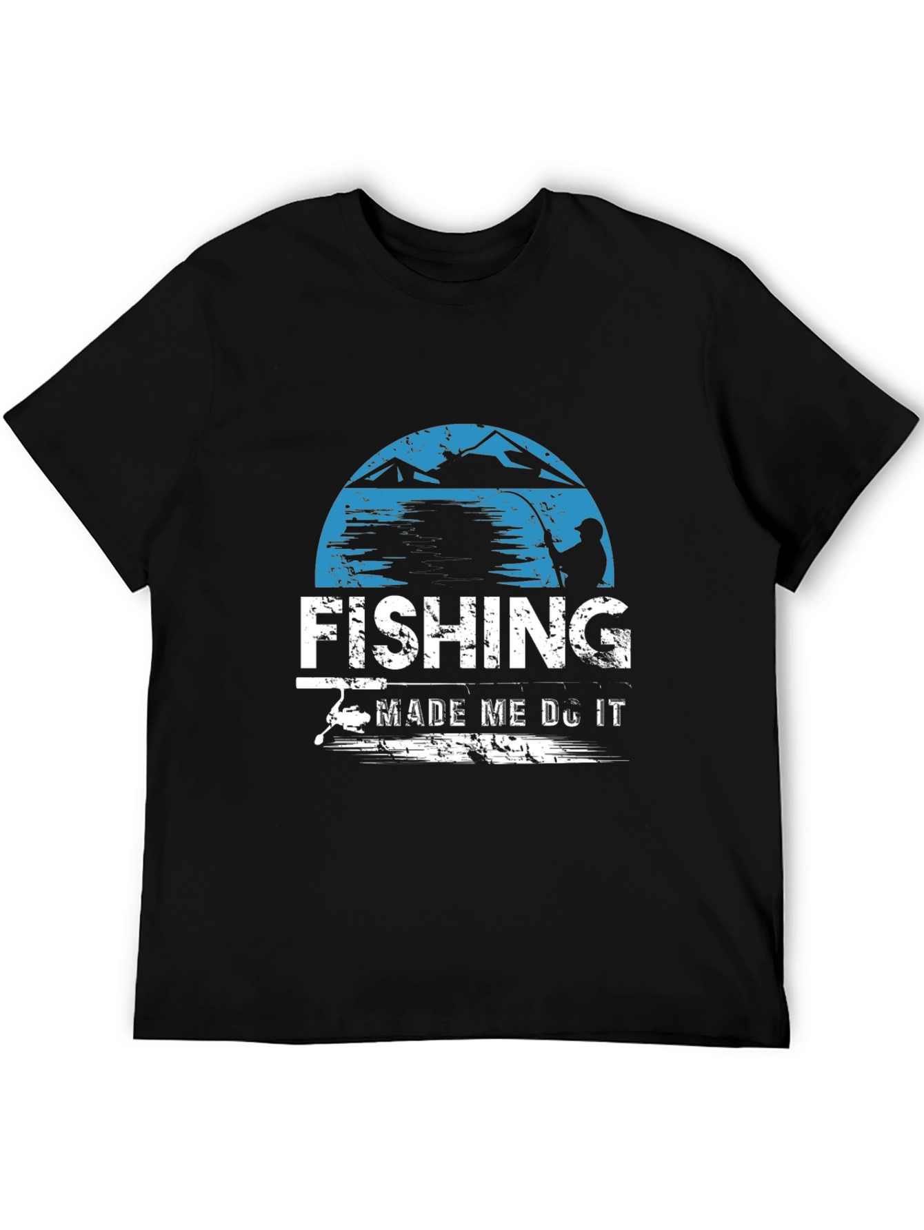 Fishing Made Me Do It Graphic T-Shirt