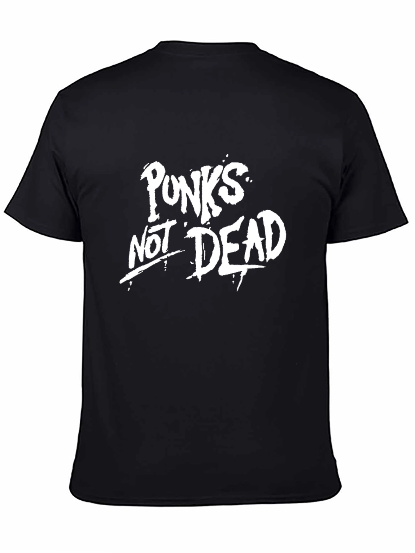 Punx Not Dead Graphic T-Shirt - Black Cotton Tee