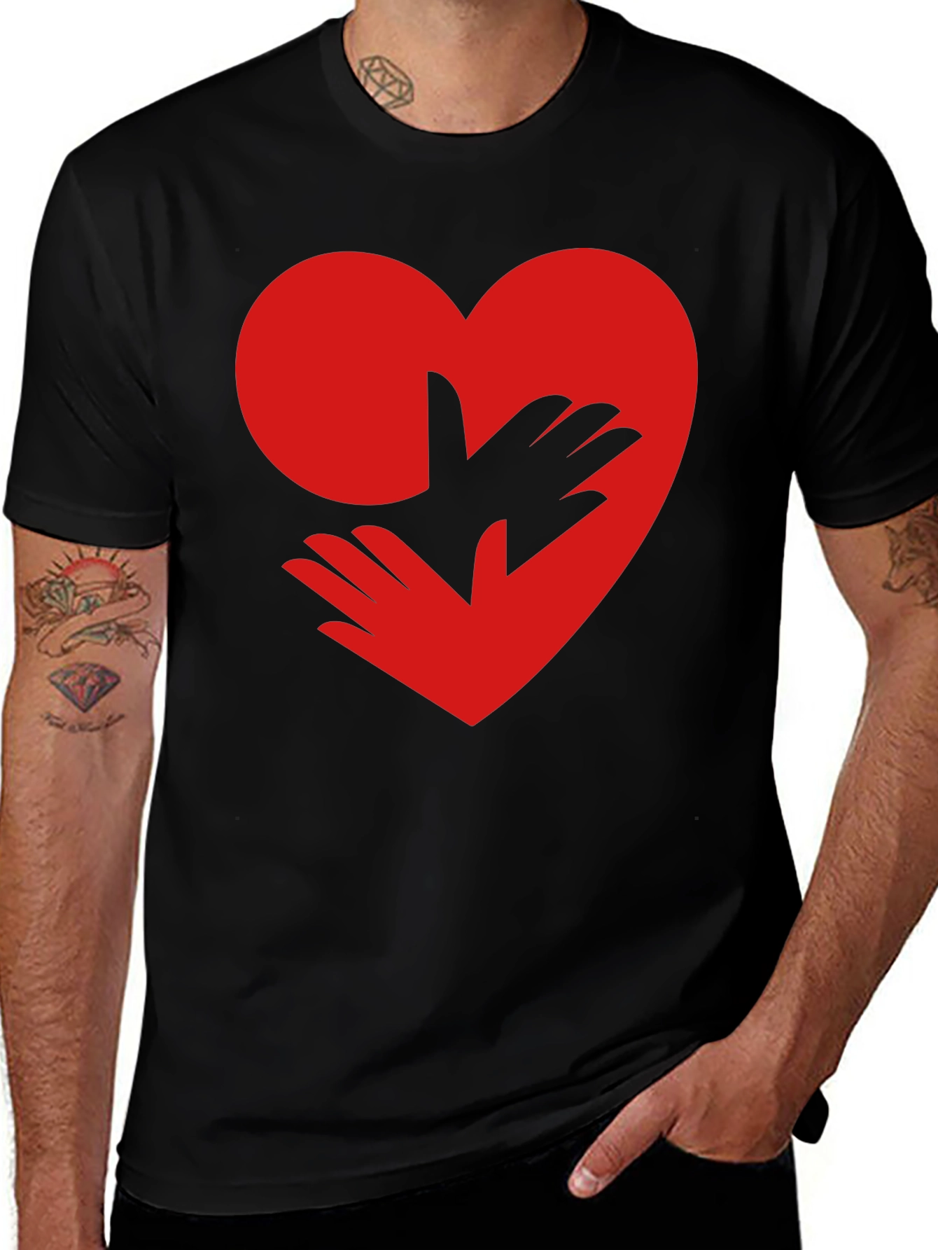 Heart Hands Graphic Tee - Love & Support