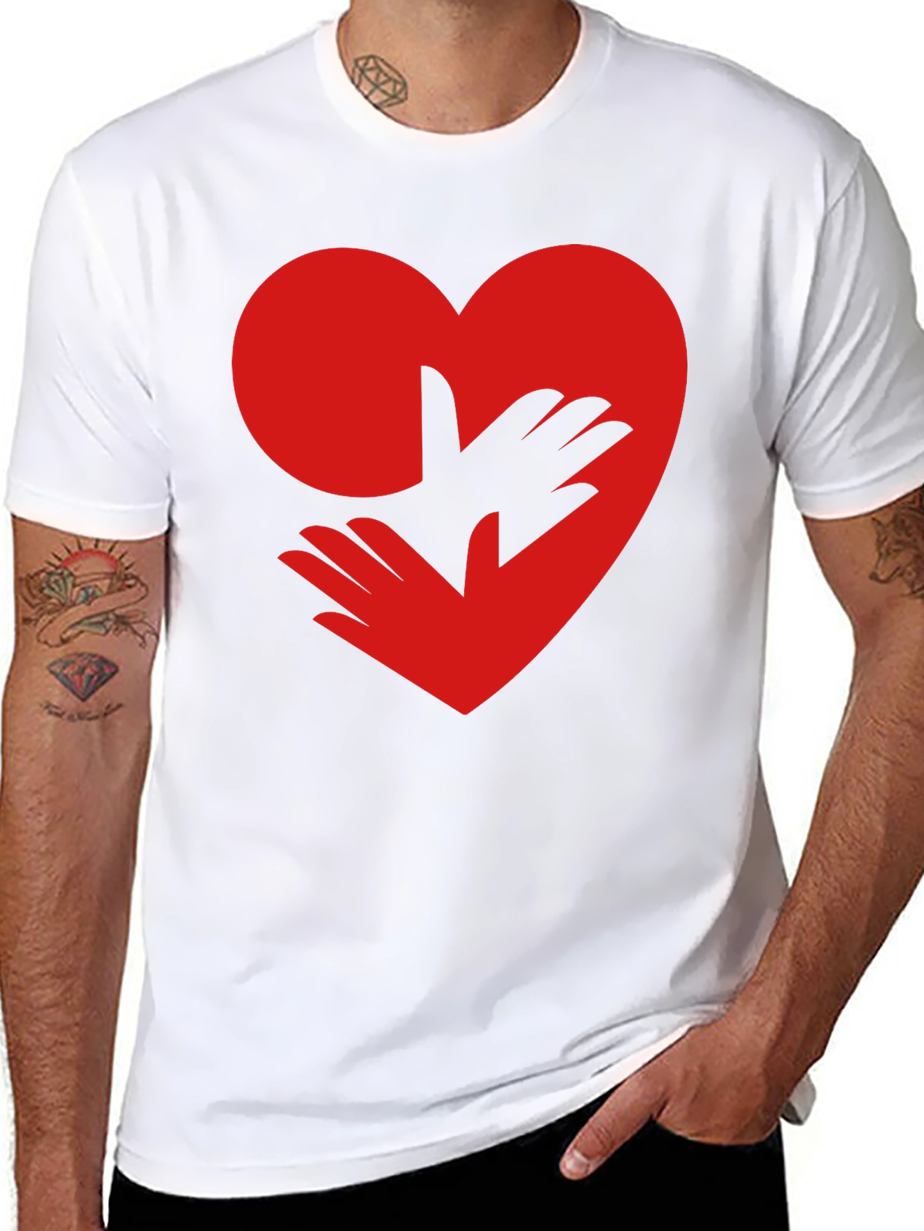Heart Hands Graphic Tee - Love & Support