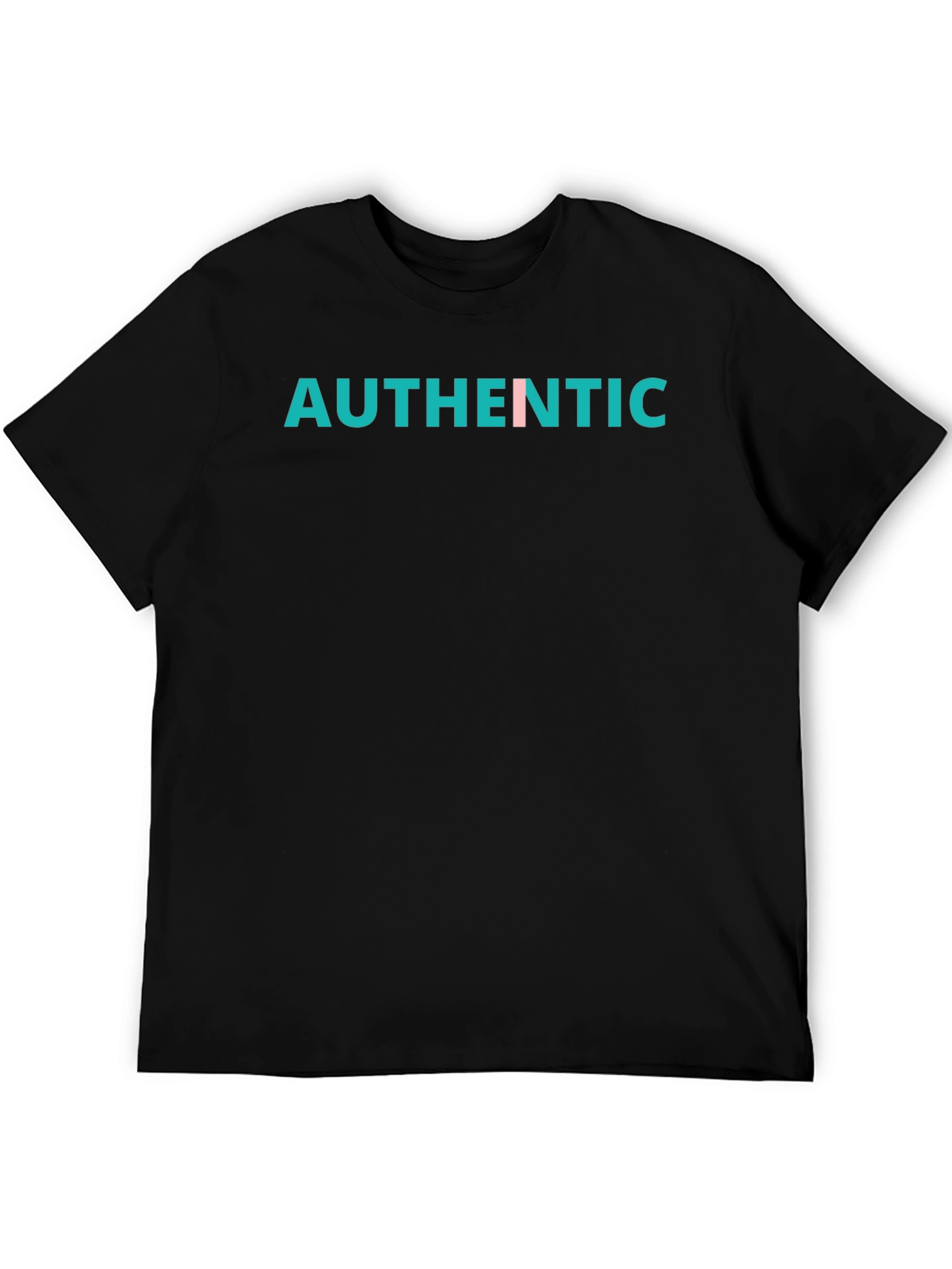 Authentic Graphic Tee - Black Cotton T-Shirt