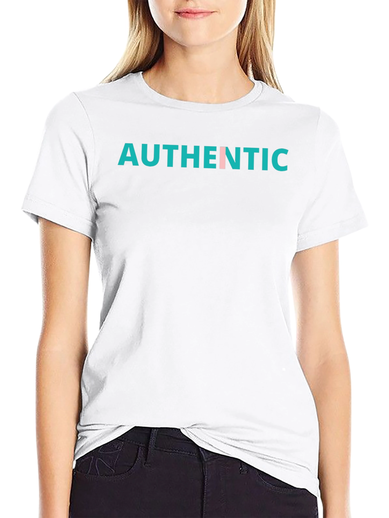 Authentic Graphic Tee - Black Cotton T-Shirt