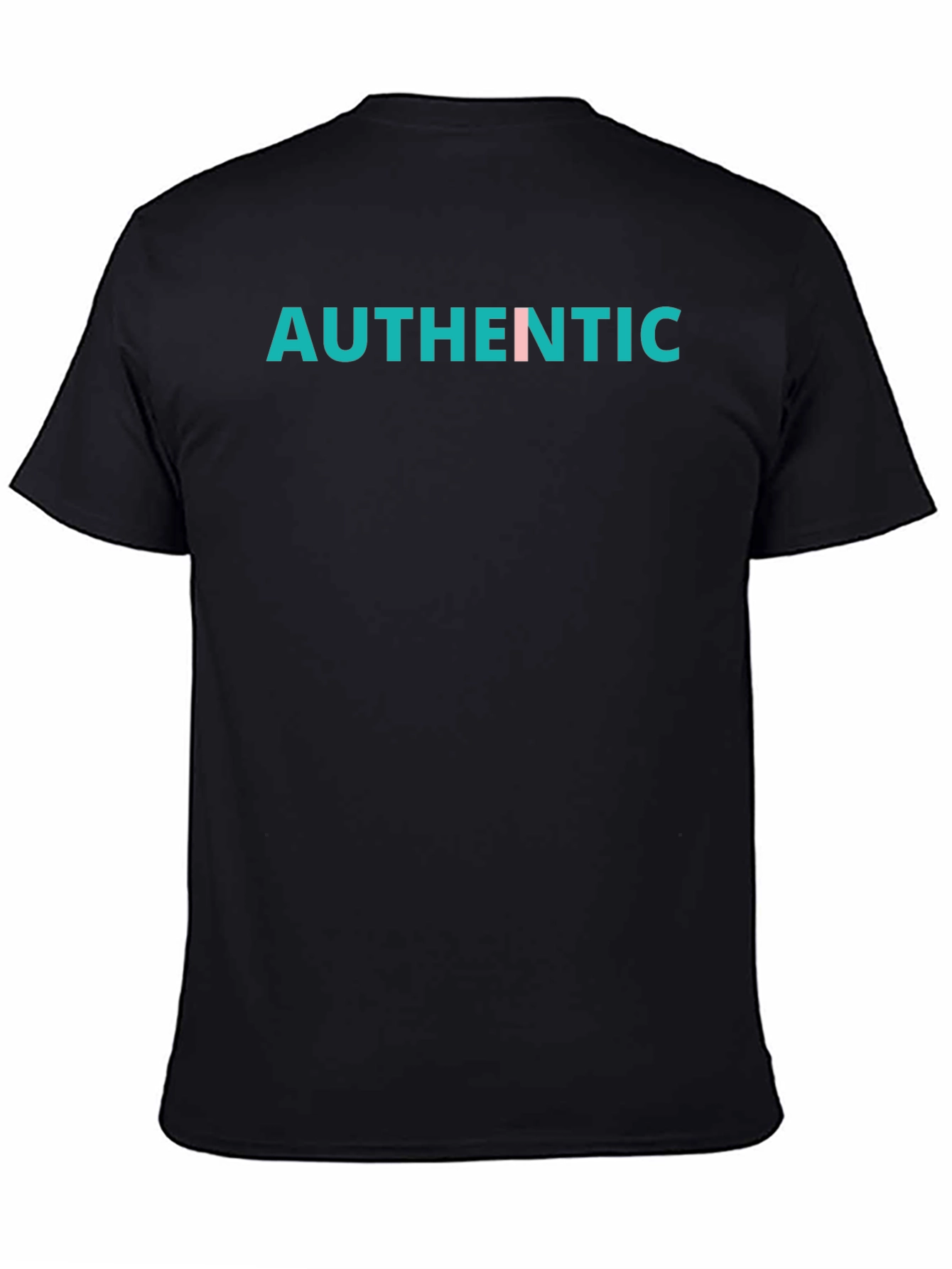 Authentic Graphic Tee - Black Cotton T-Shirt