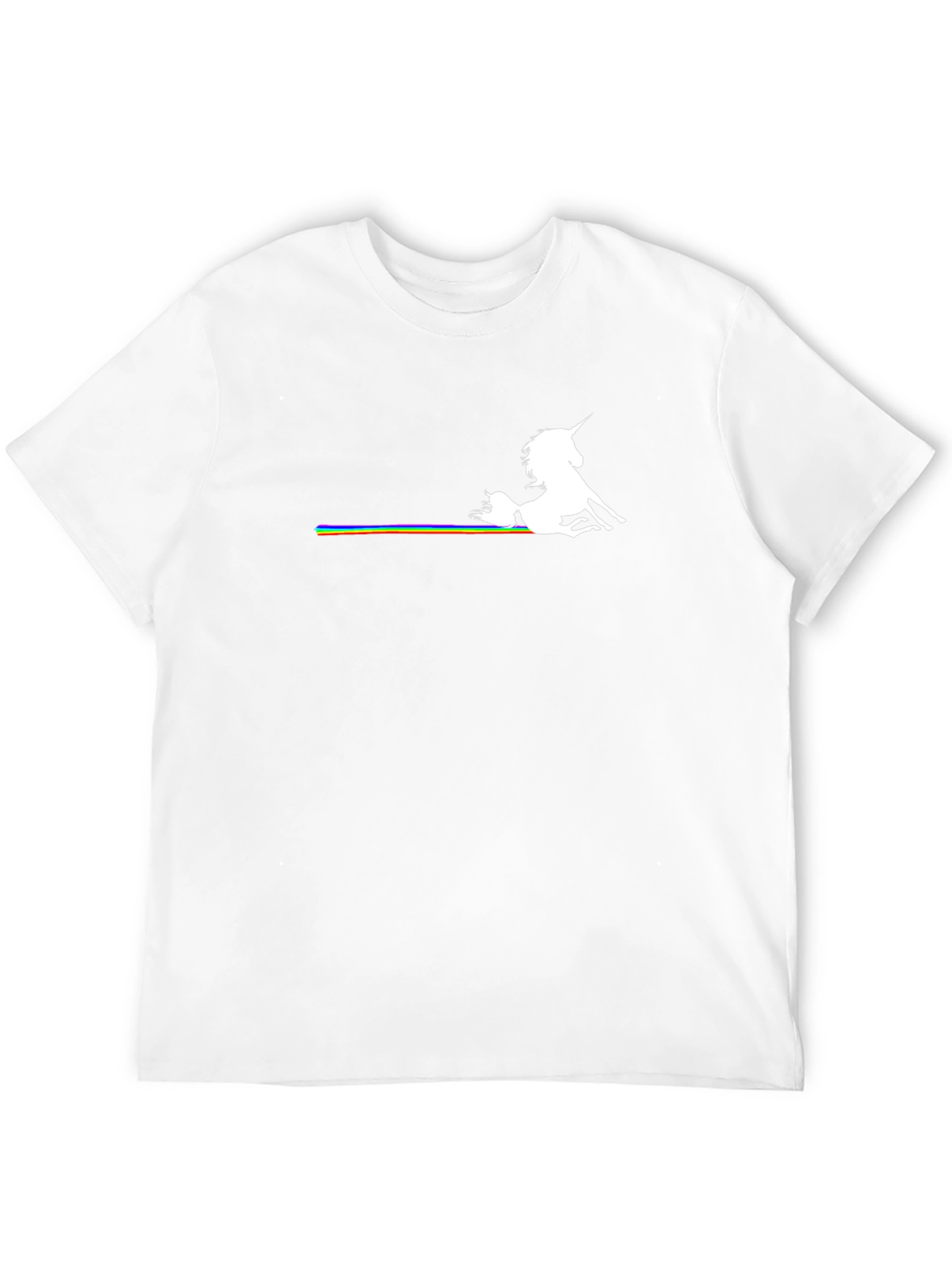 Unicorn & Rainbow Graphic Black T-Shirt