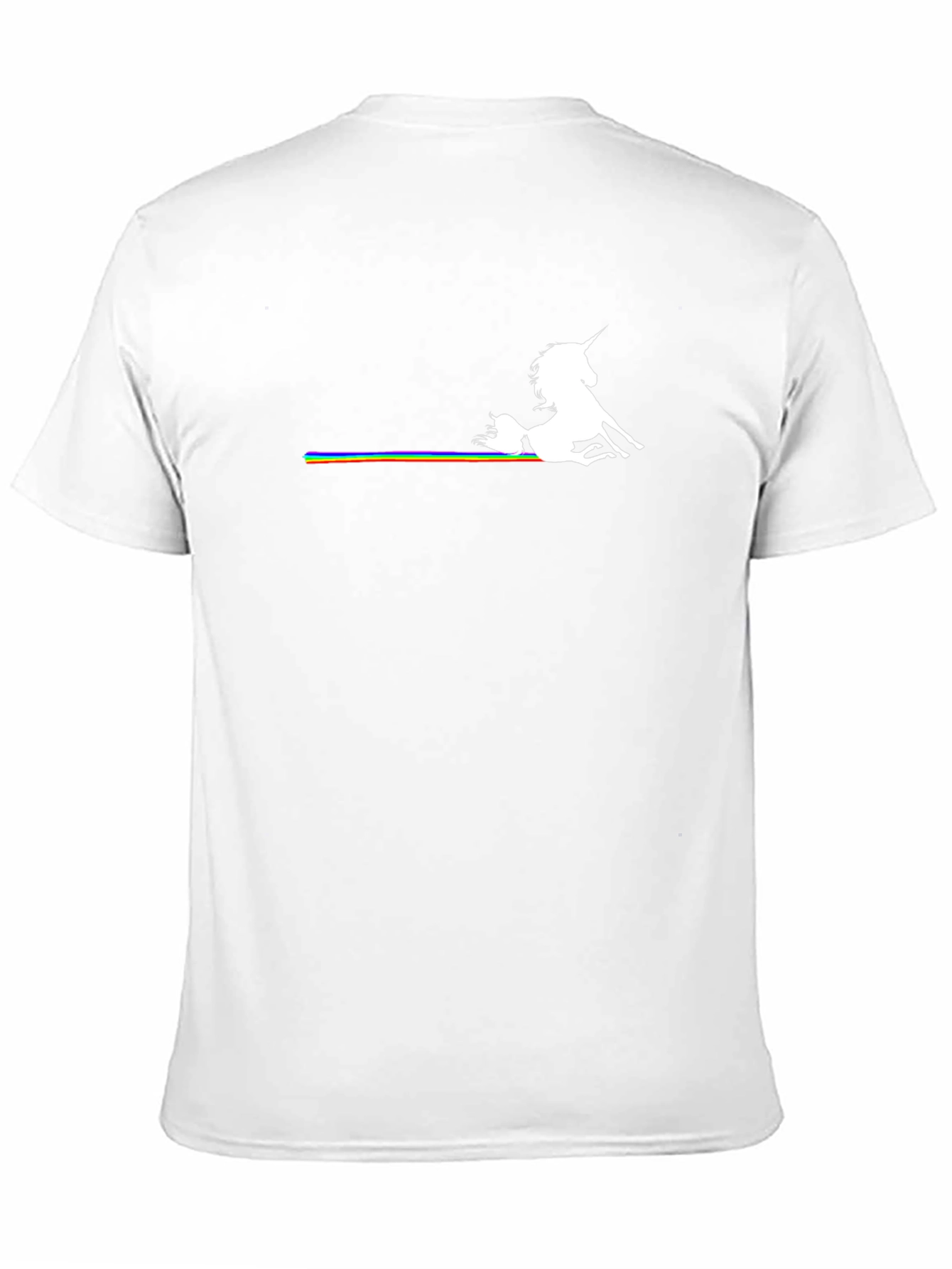 Unicorn & Rainbow Graphic Black T-Shirt