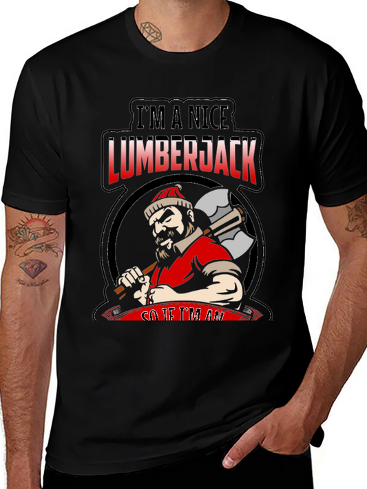 Nice Lumberjack Graphic T-Shirt