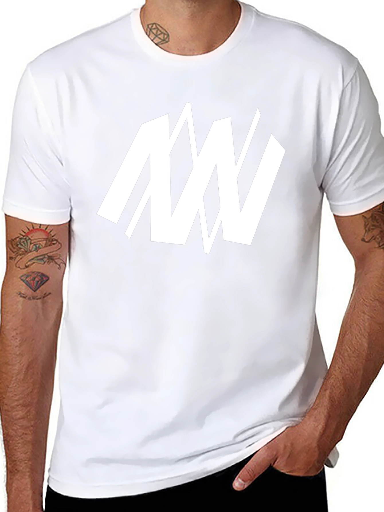 Modern Graphic Black T-Shirt