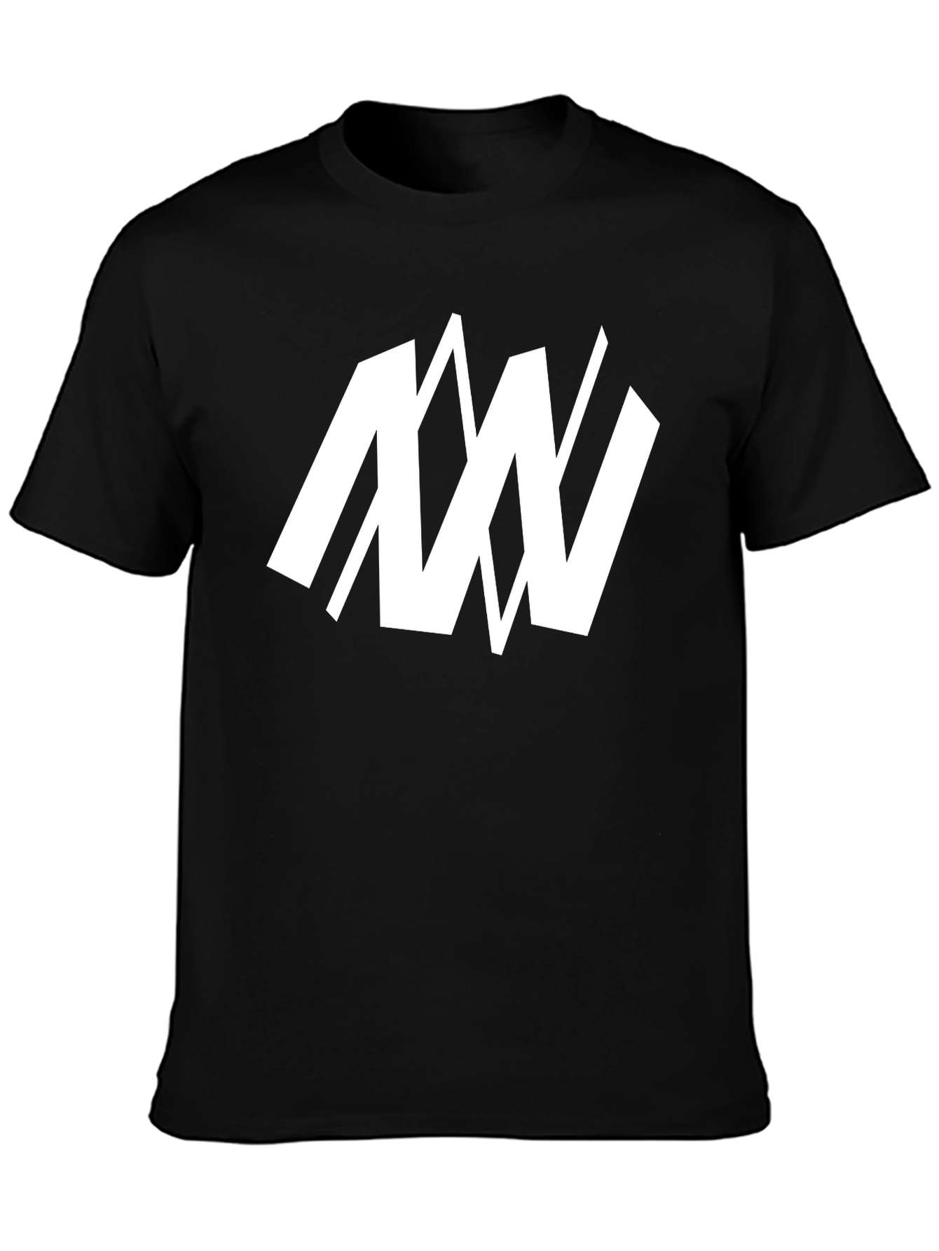 Modern Graphic Black T-Shirt