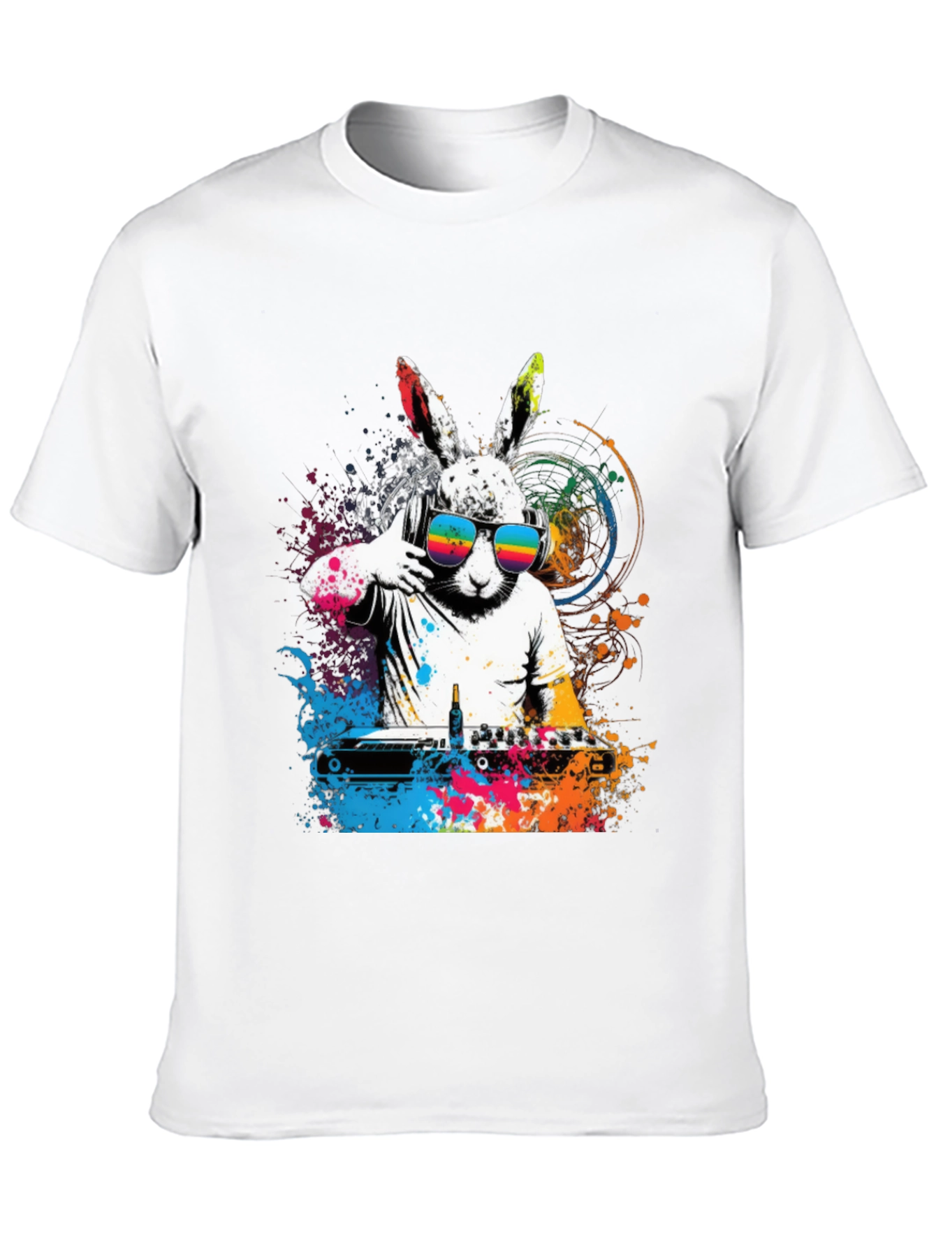 DJ Rabbit T-Shirt - Cool Graphic Tee