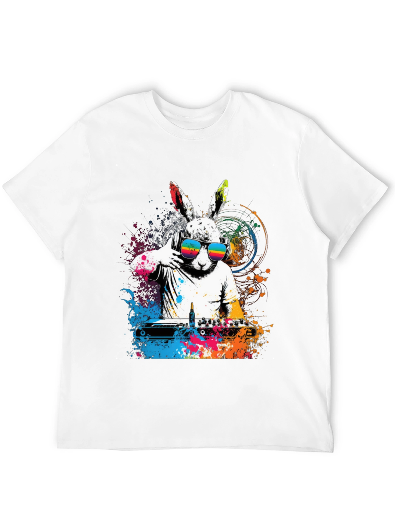 DJ Rabbit T-Shirt - Cool Graphic Tee