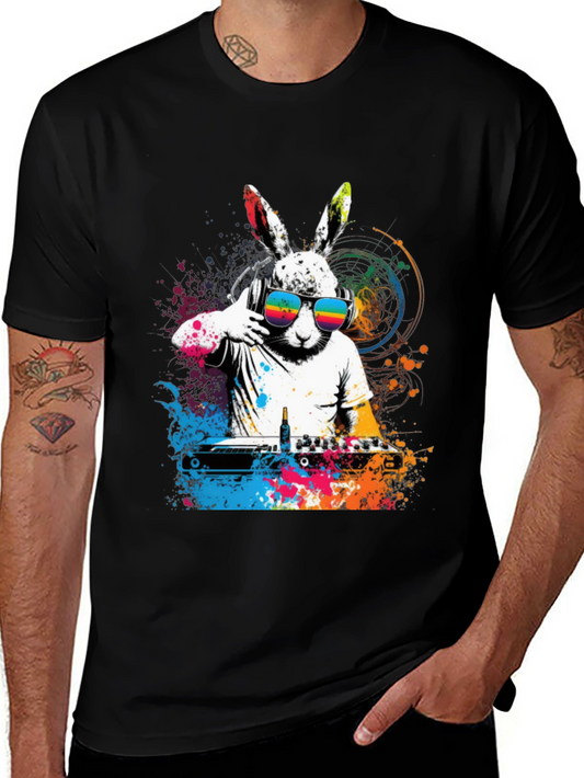 DJ Rabbit T-Shirt - Cool Graphic Tee