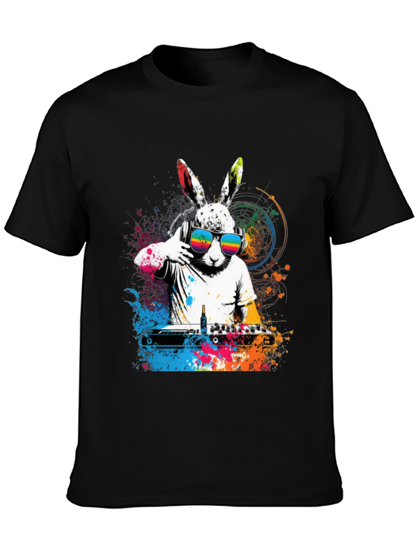 DJ Rabbit T-Shirt - Cool Graphic Tee