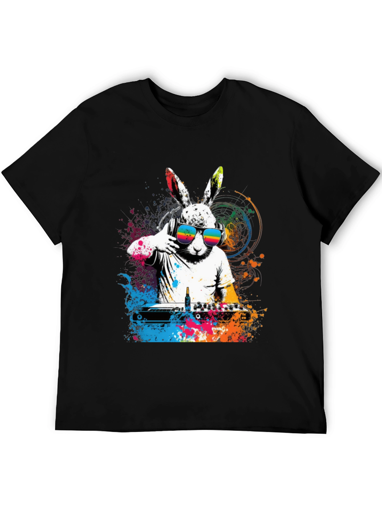 DJ Rabbit T-Shirt - Cool Graphic Tee