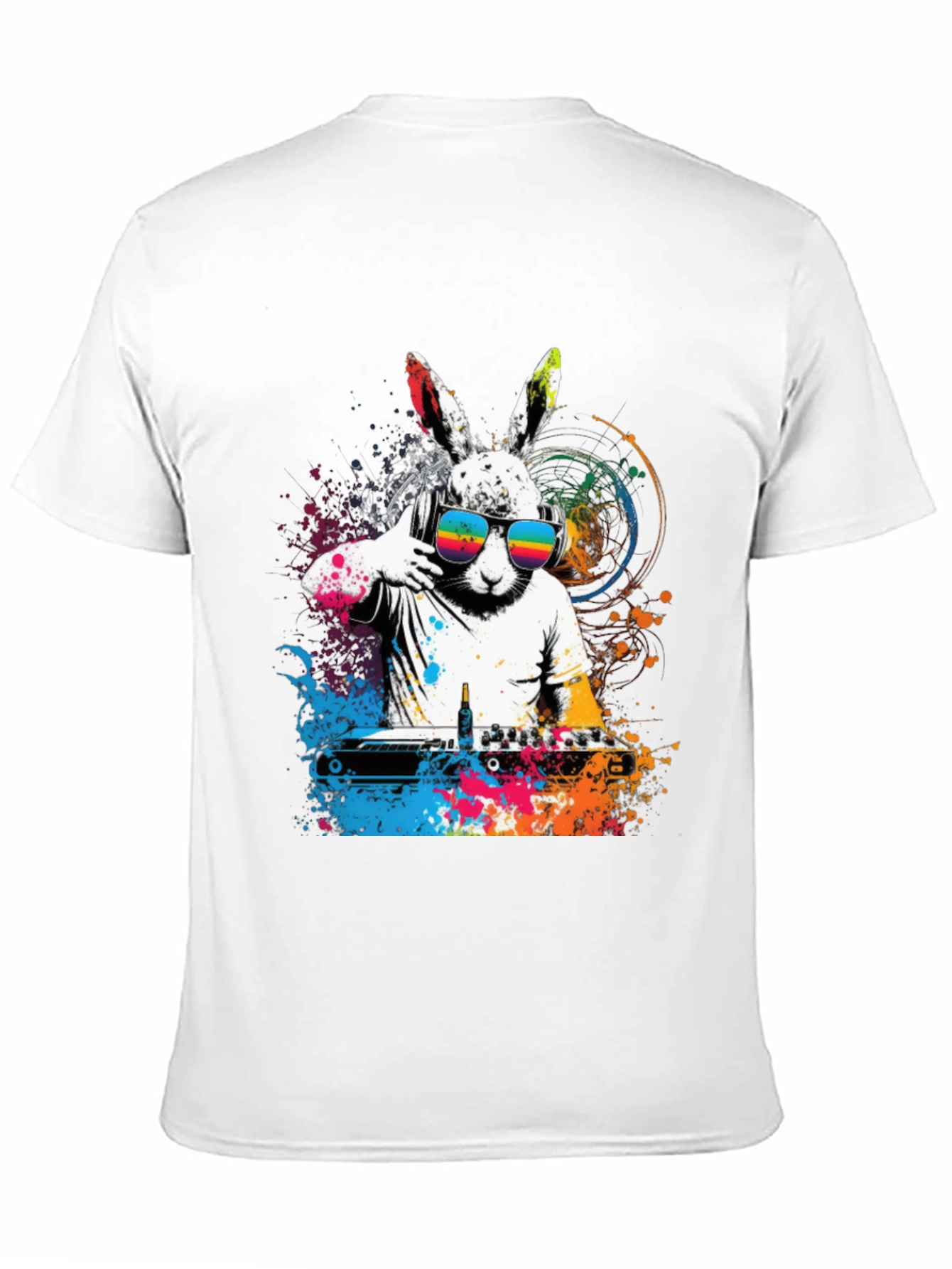 DJ Rabbit T-Shirt - Cool Graphic Tee