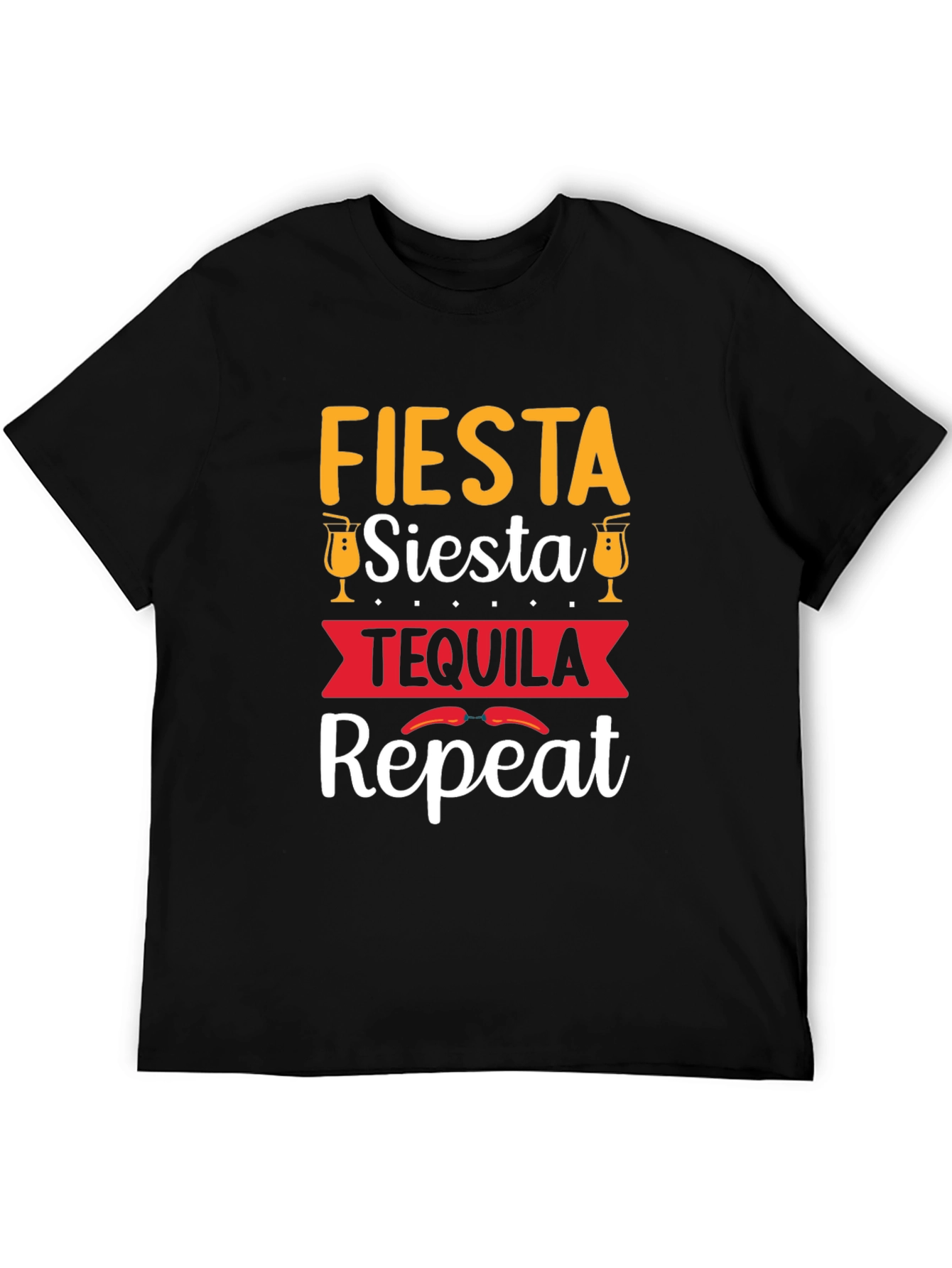 Fiesta Siesta Tequila Repeat Graphic Tee