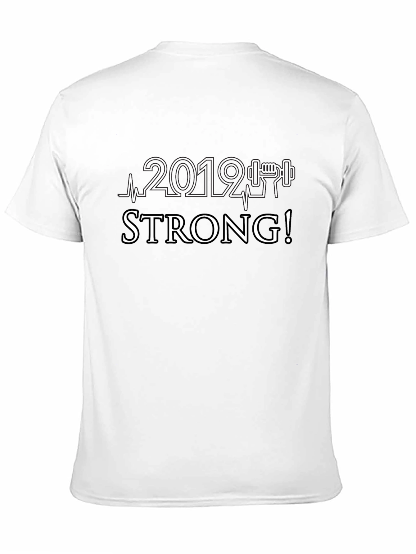 2019 Strong! Black Graphic Tee Shirt