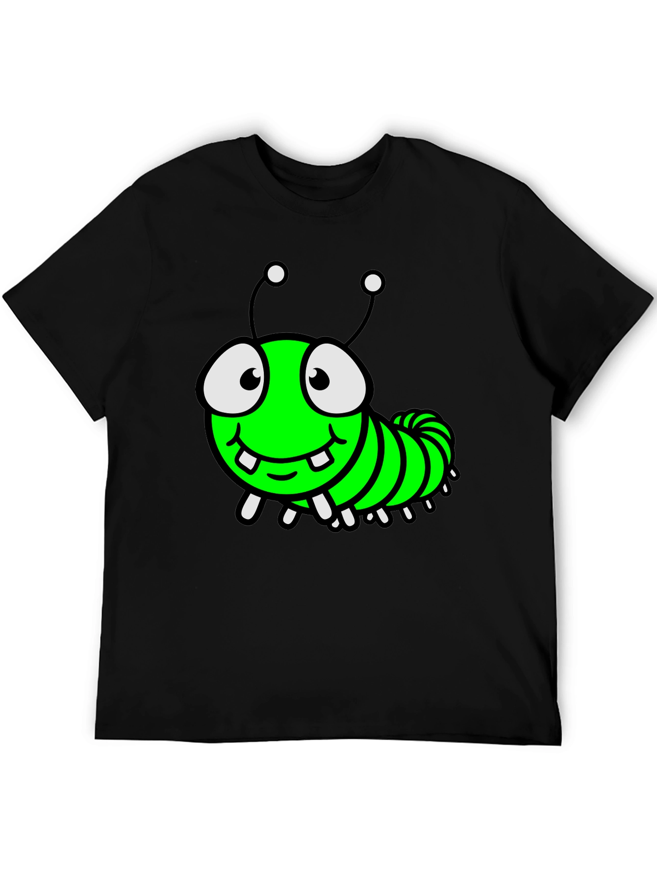 Cartoon Caterpillar Graphic T-Shirt