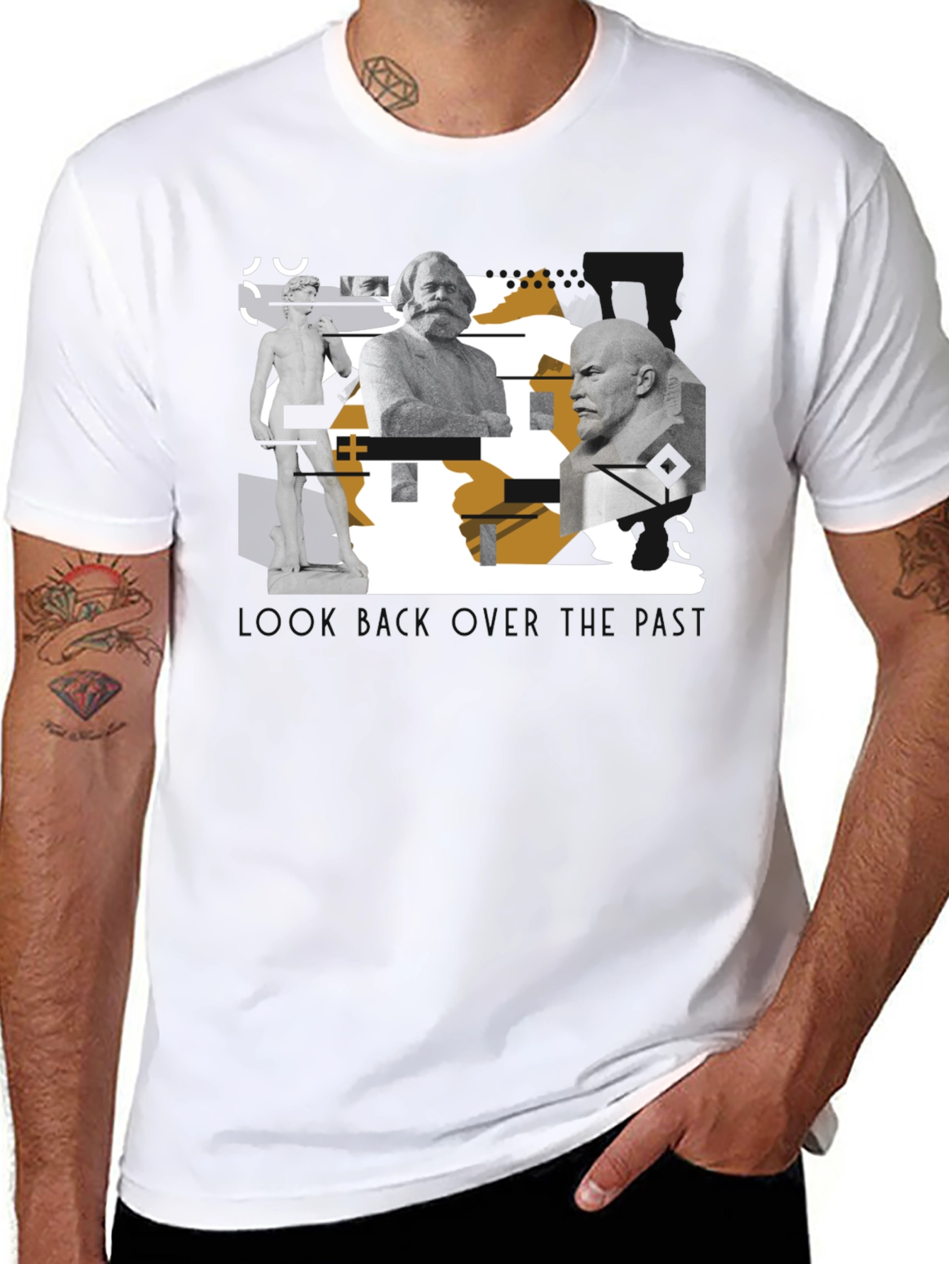 Statues Graphic Print T-Shirt