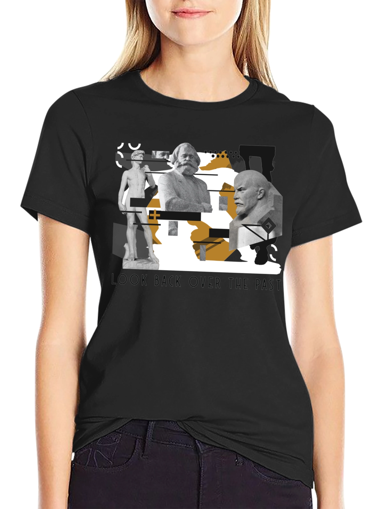 Statues Graphic Print T-Shirt