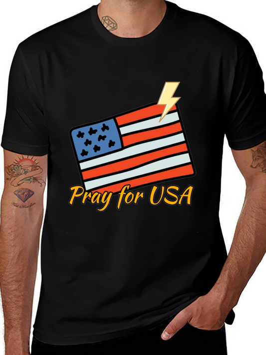 Pray for USA Graphic T-Shirt