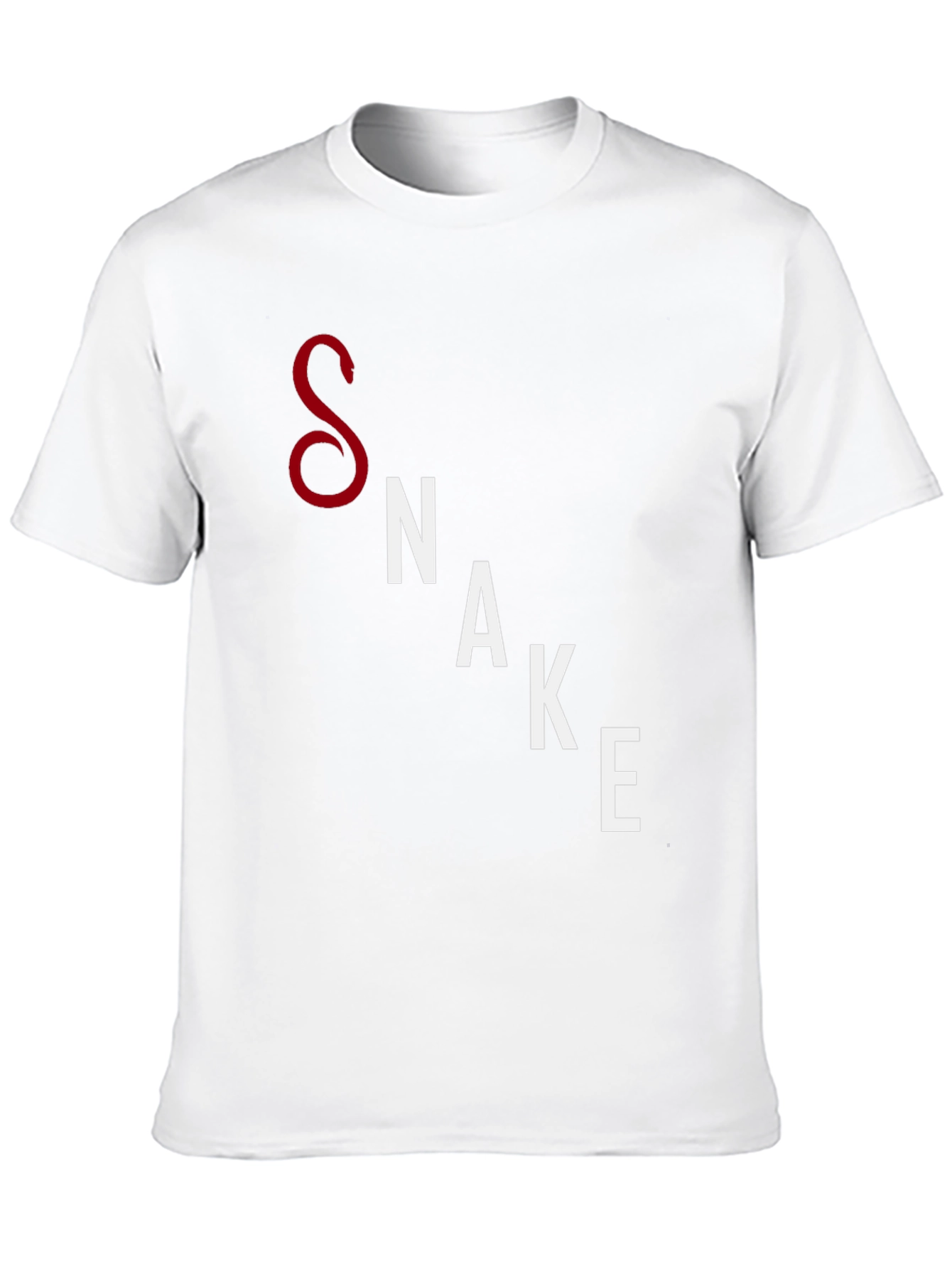 Mens Black Snake Graphic T-Shirt - Unique Design