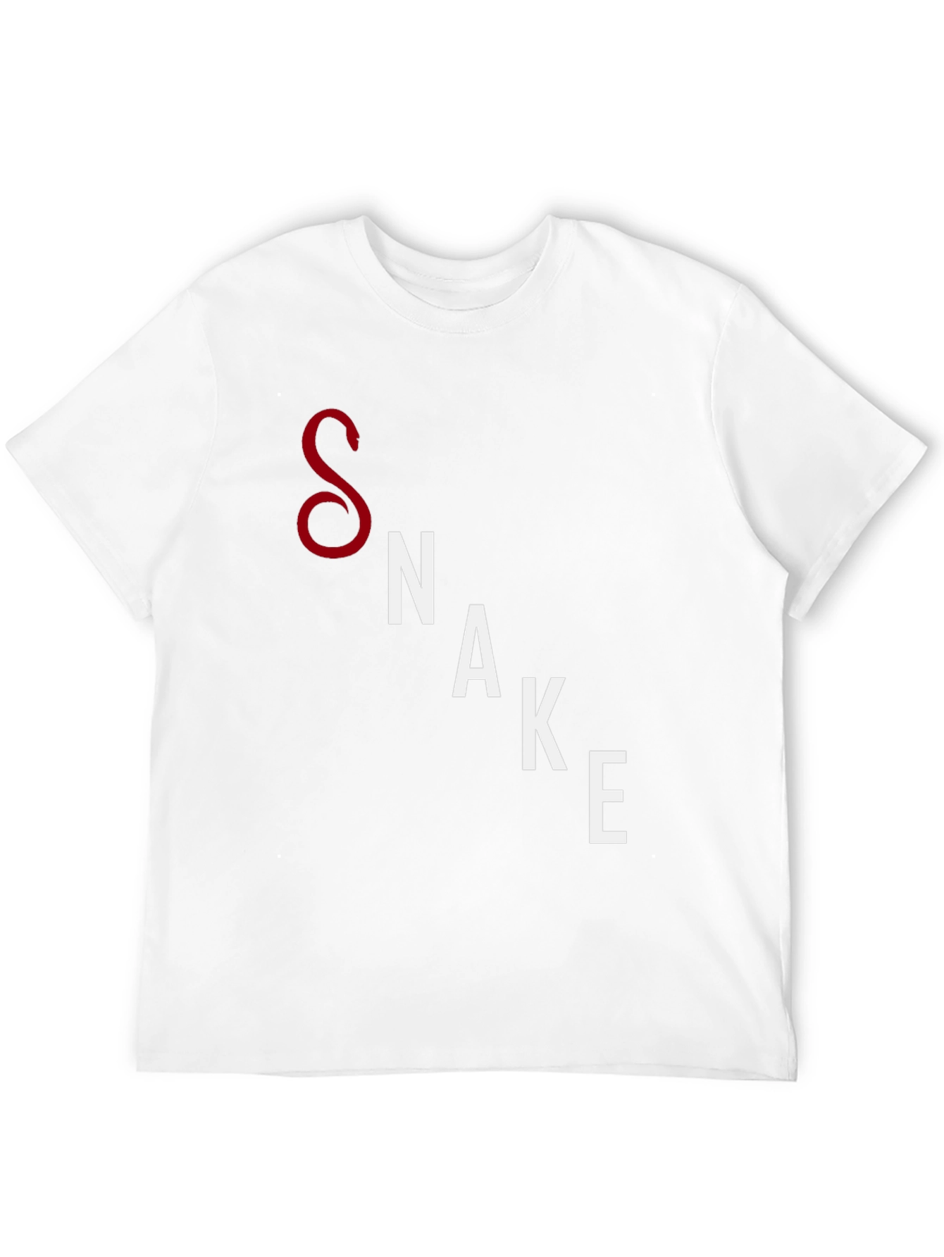 Mens Black Snake Graphic T-Shirt - Unique Design