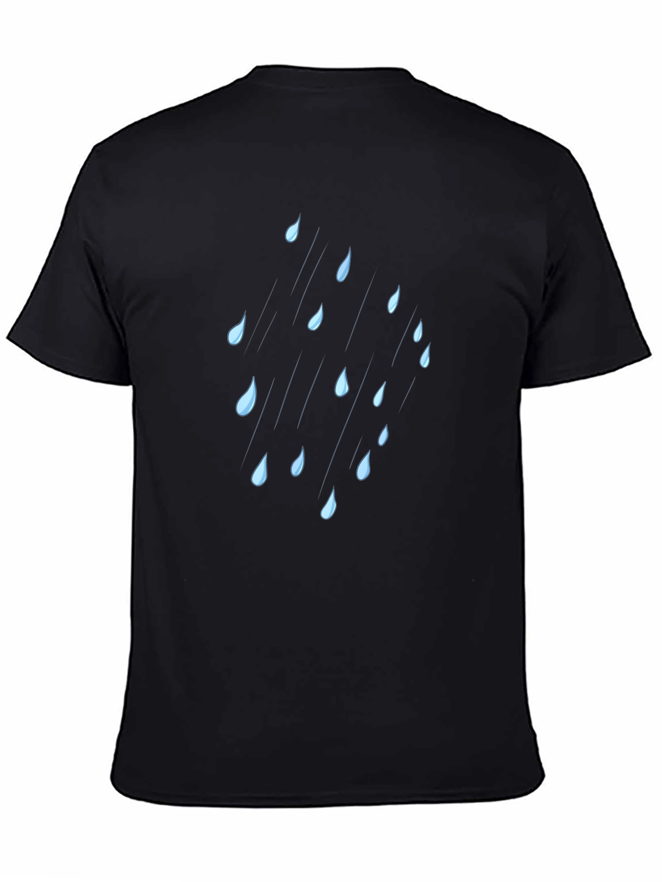 Rainy Day Graphic T-Shirt - Black Cotton Tee