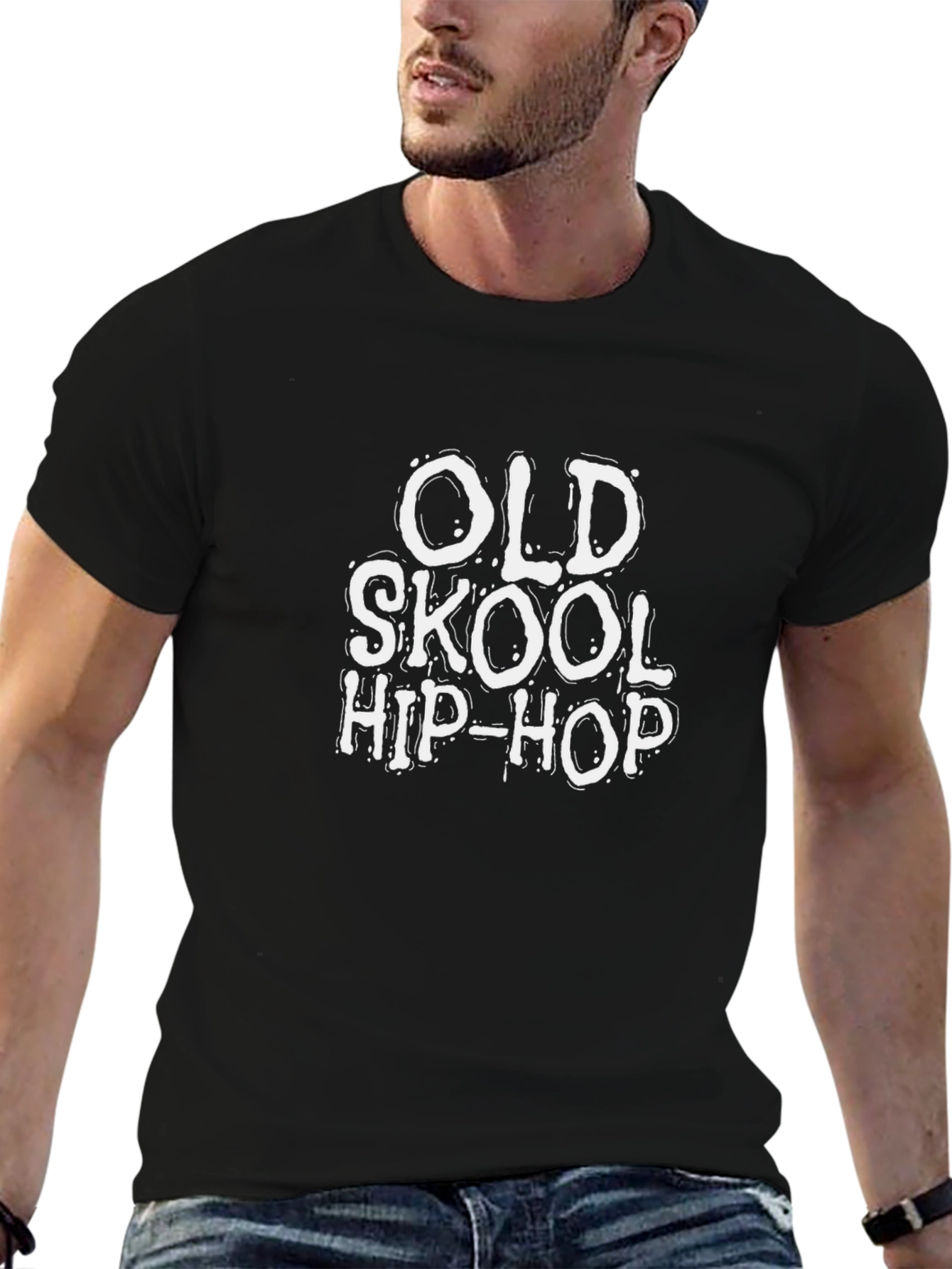 Old Skool Hip-Hop Black T-Shirt