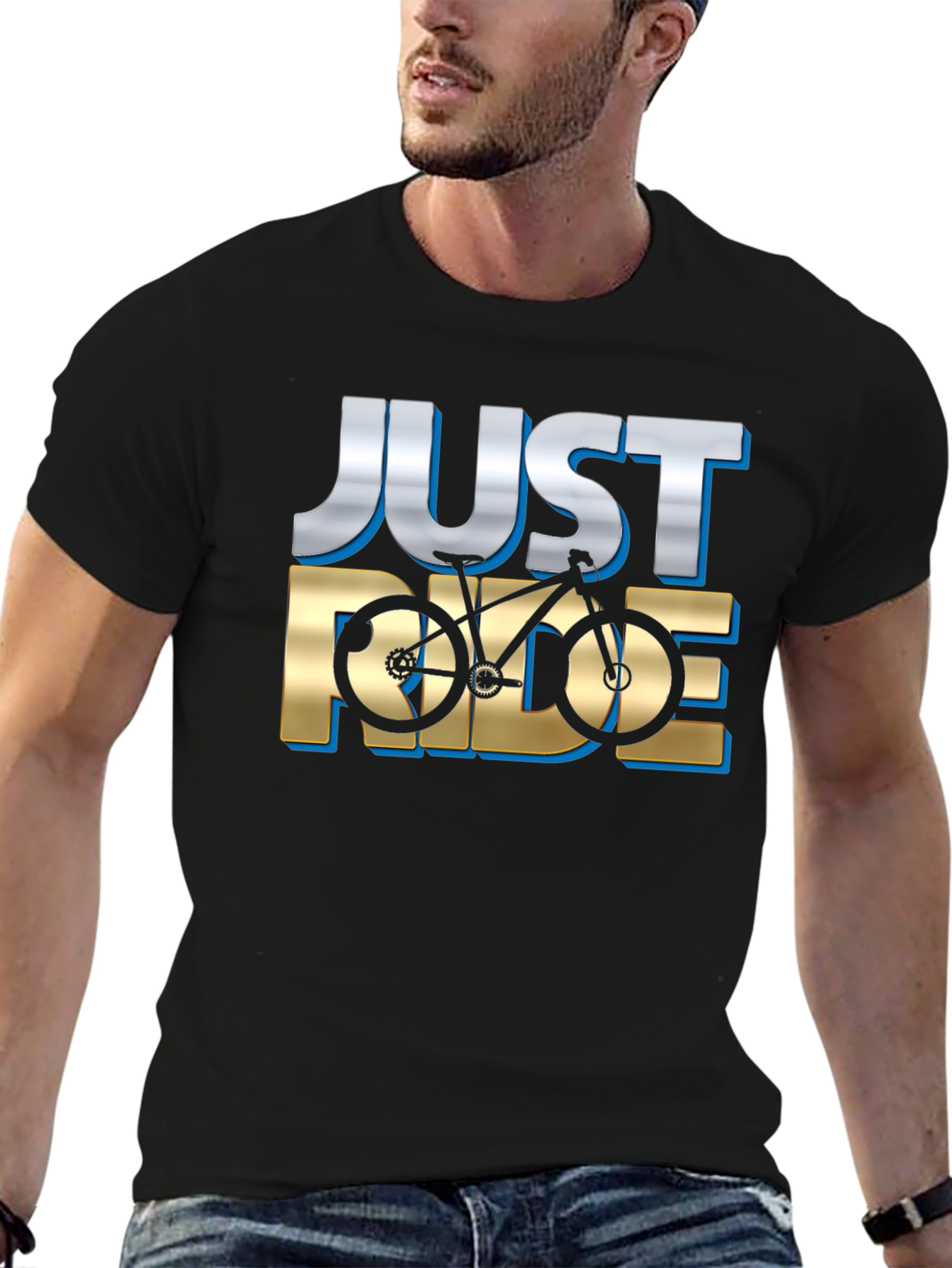 Just Ride Bicycle Graphic T-Shirt