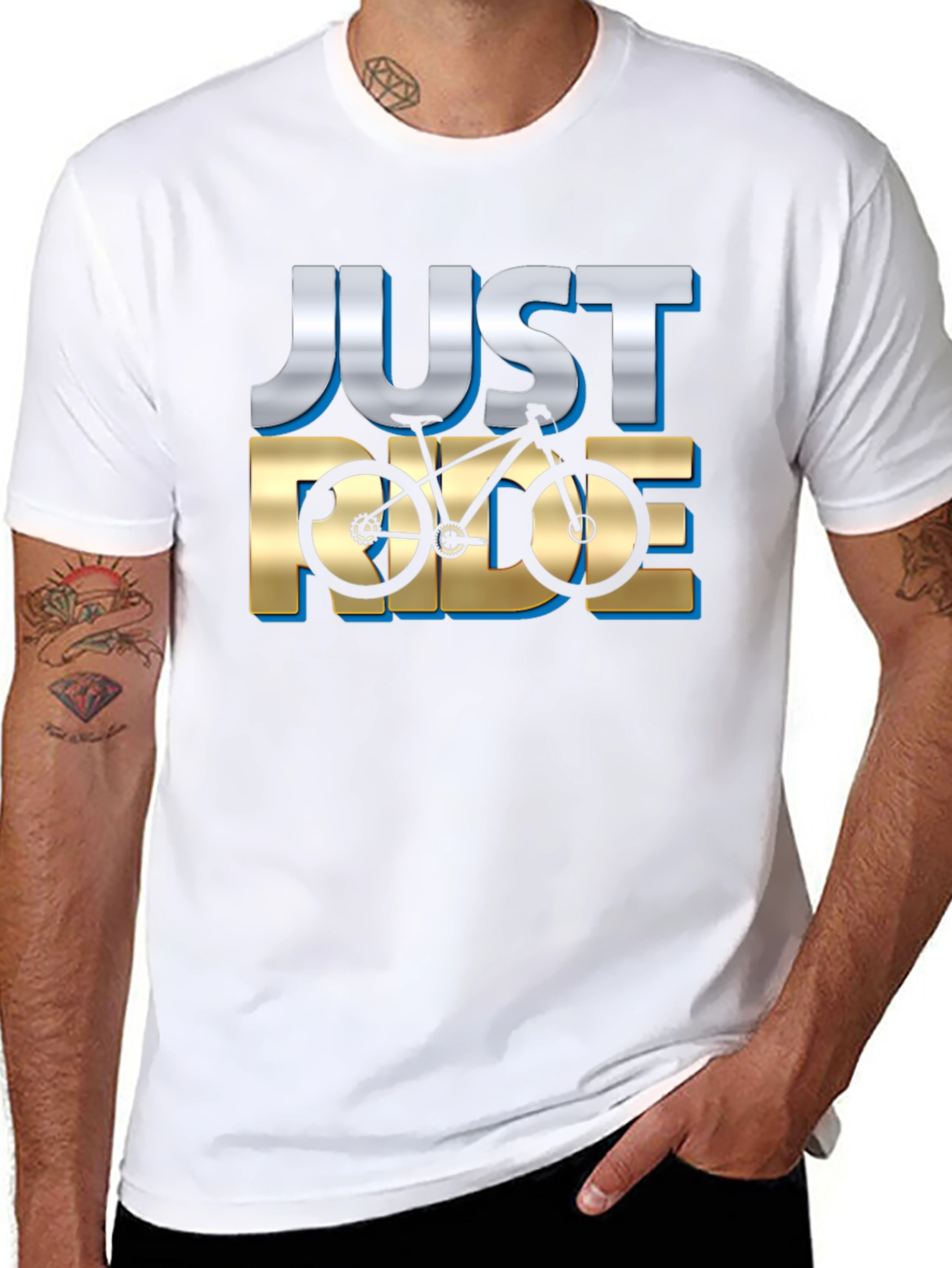 Just Ride Bicycle Graphic T-Shirt