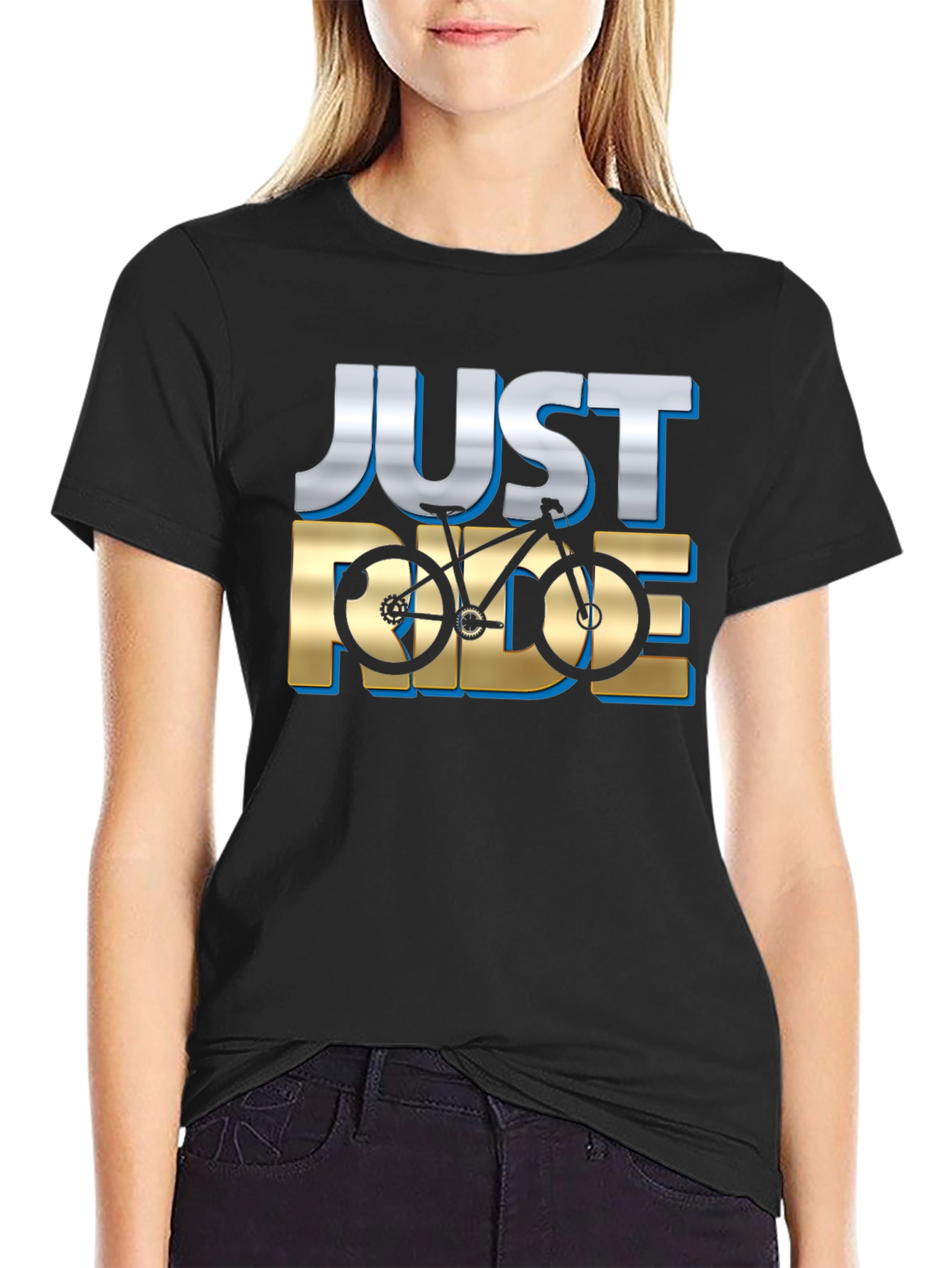 Just Ride Bicycle Graphic T-Shirt