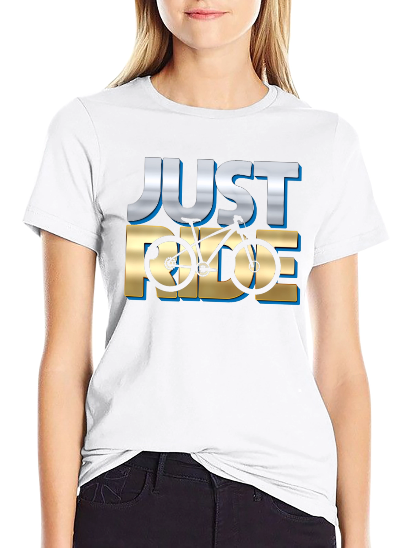 Just Ride Bicycle Graphic T-Shirt