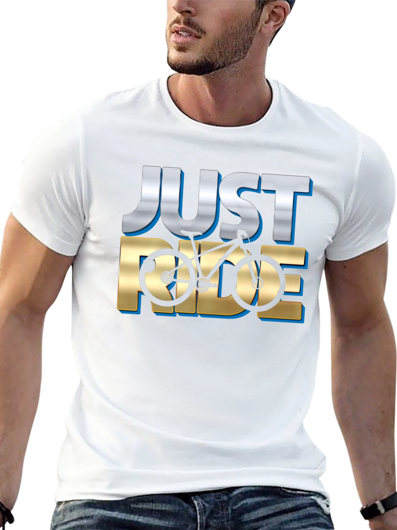 Just Ride Bicycle Graphic T-Shirt