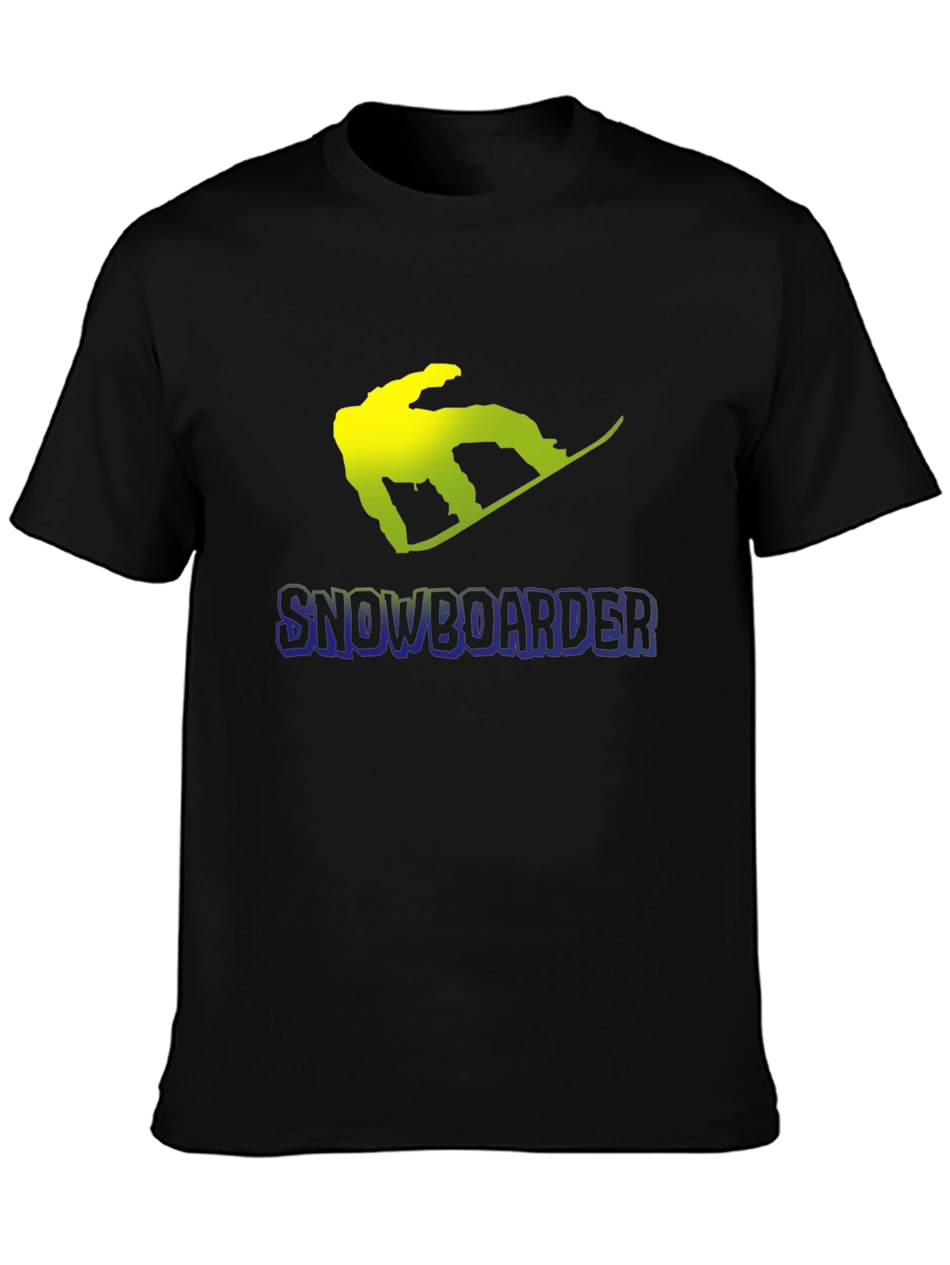 Snowboarder Graphic Black T-Shirt