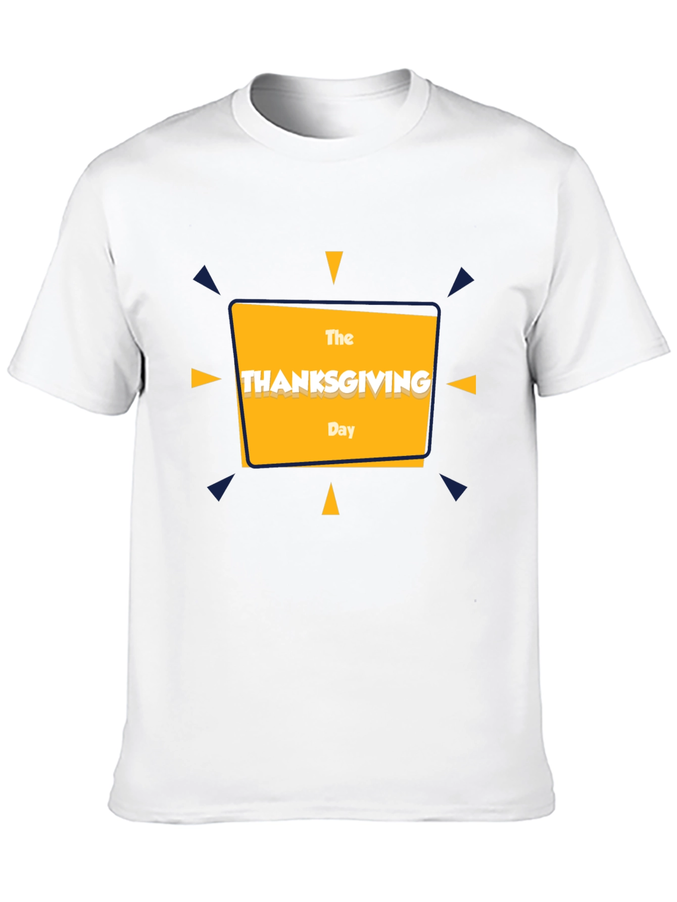 Thanksgiving Day Graphic Tee - Black Cotton T-Shirt