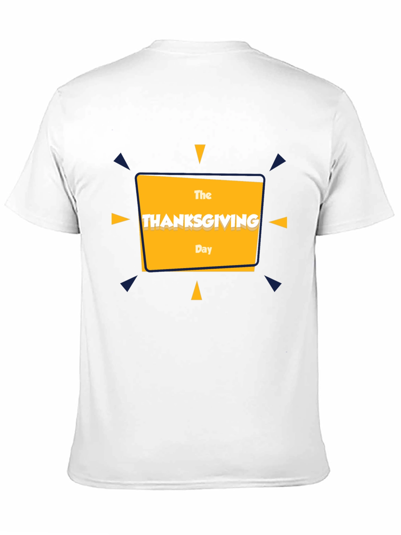 Thanksgiving Day Graphic Tee - Black Cotton T-Shirt