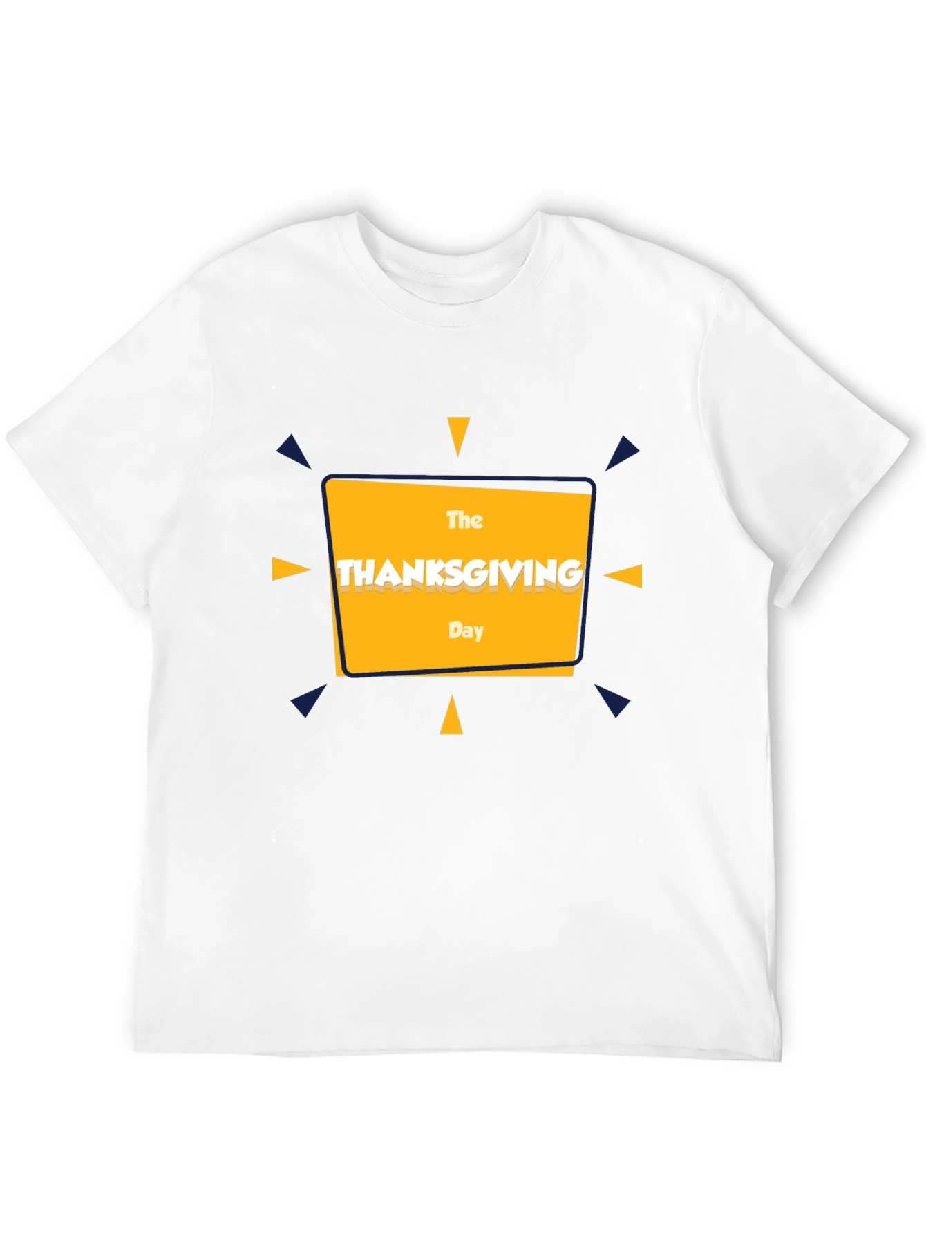 Thanksgiving Day Graphic Tee - Black Cotton T-Shirt