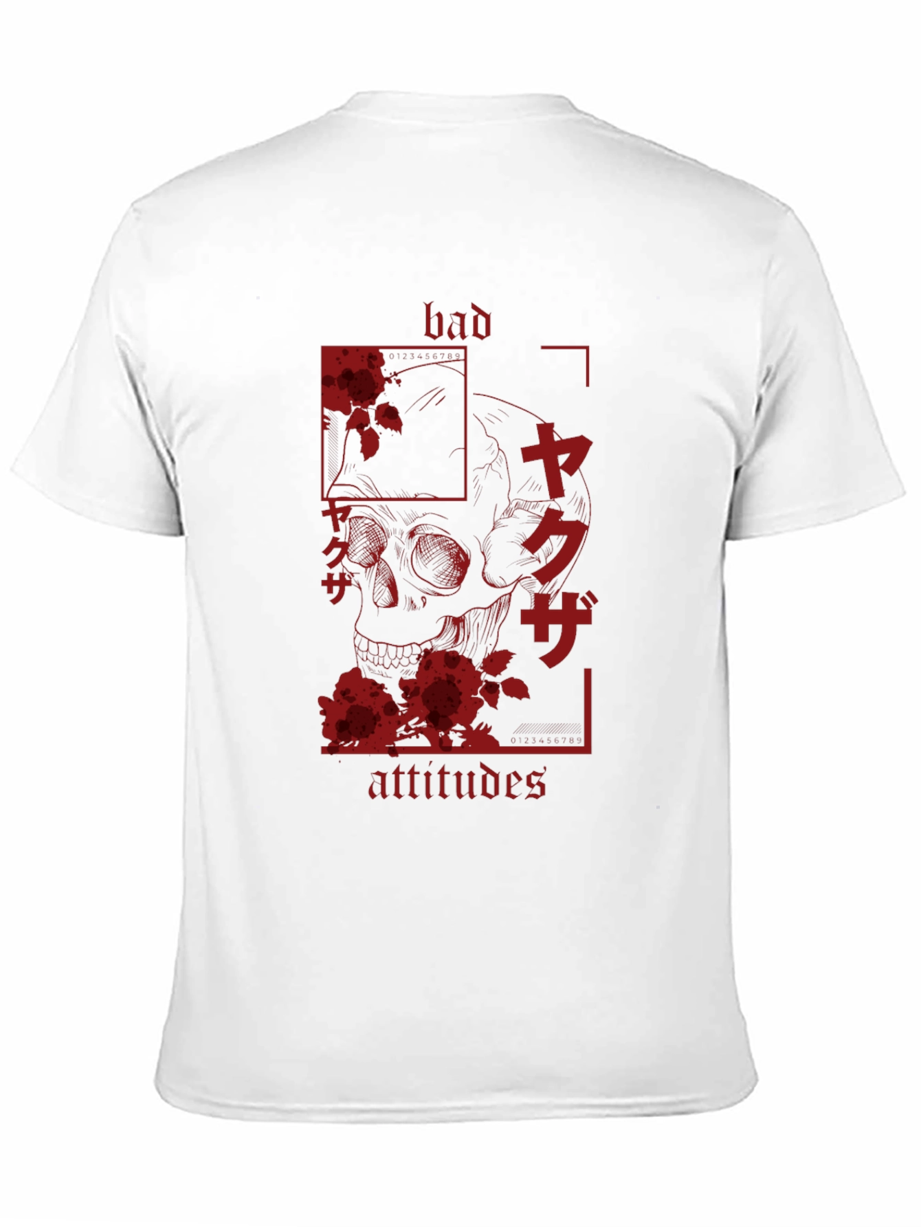 Bad Attitudes Yakuza Skull Graphic Tee