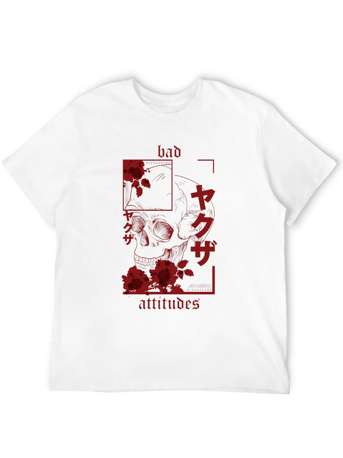 Bad Attitudes Yakuza Skull Graphic Tee